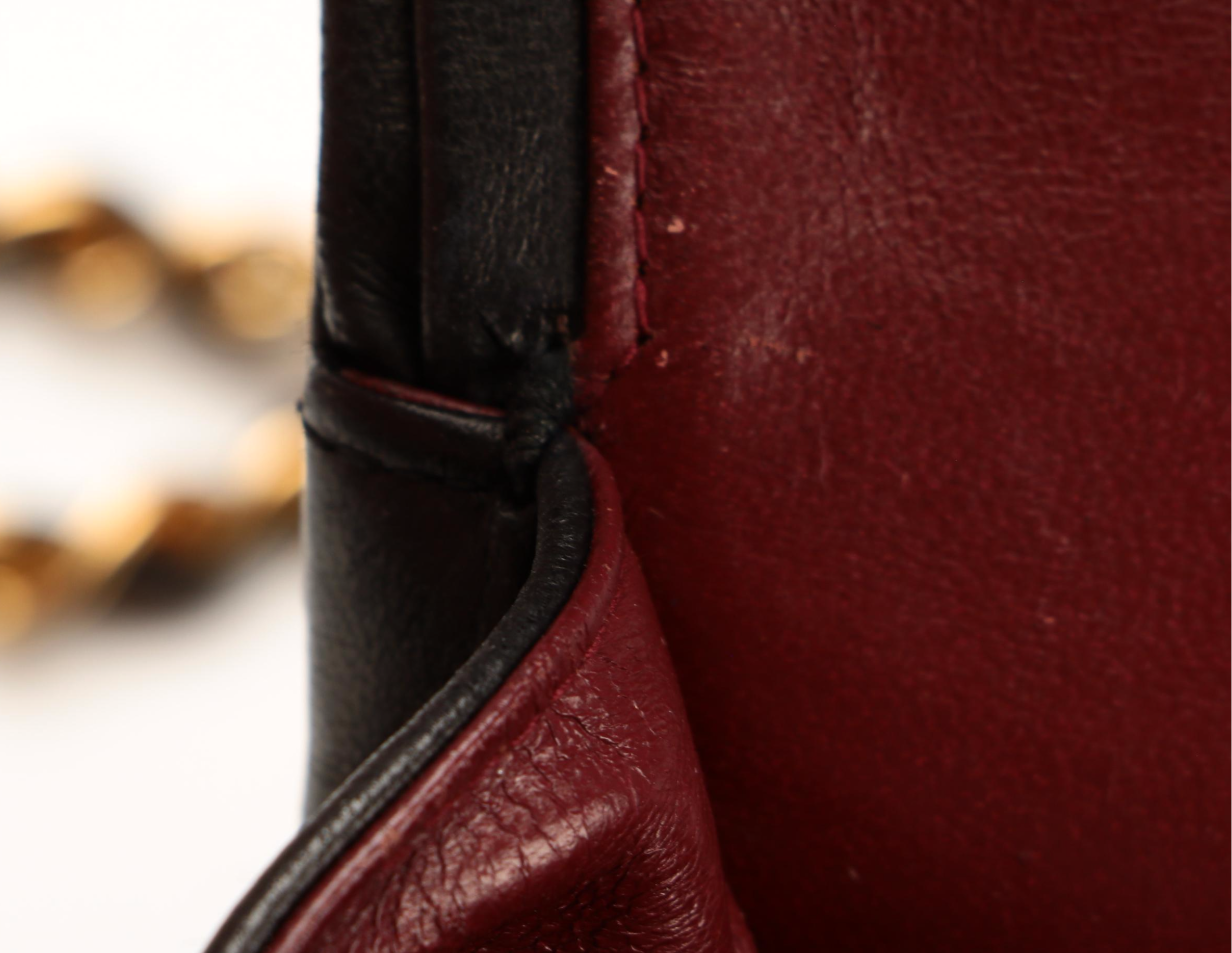 Chanel Chevron Quilted Classic Medium Double Flap Bag in Black Lambskin Leather