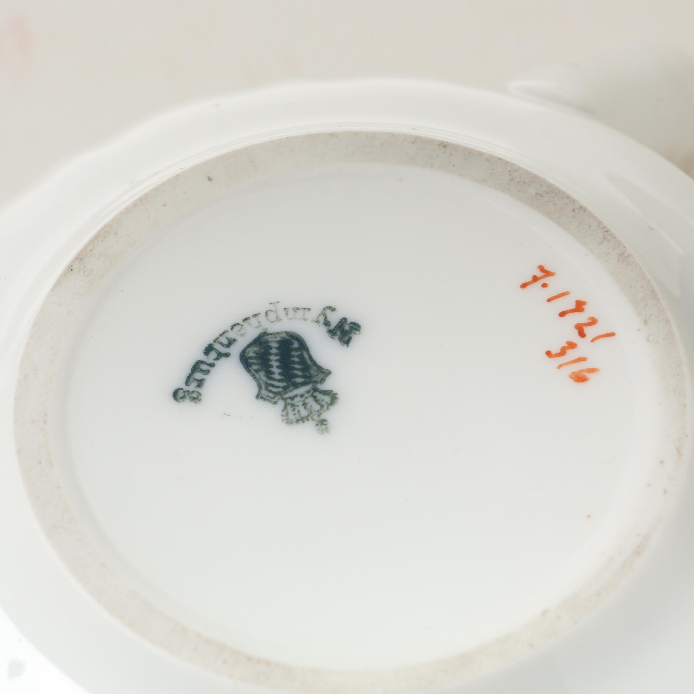 Delinières & Co. Floral Porcelain Salad Plates and Other Porcelain Tableware