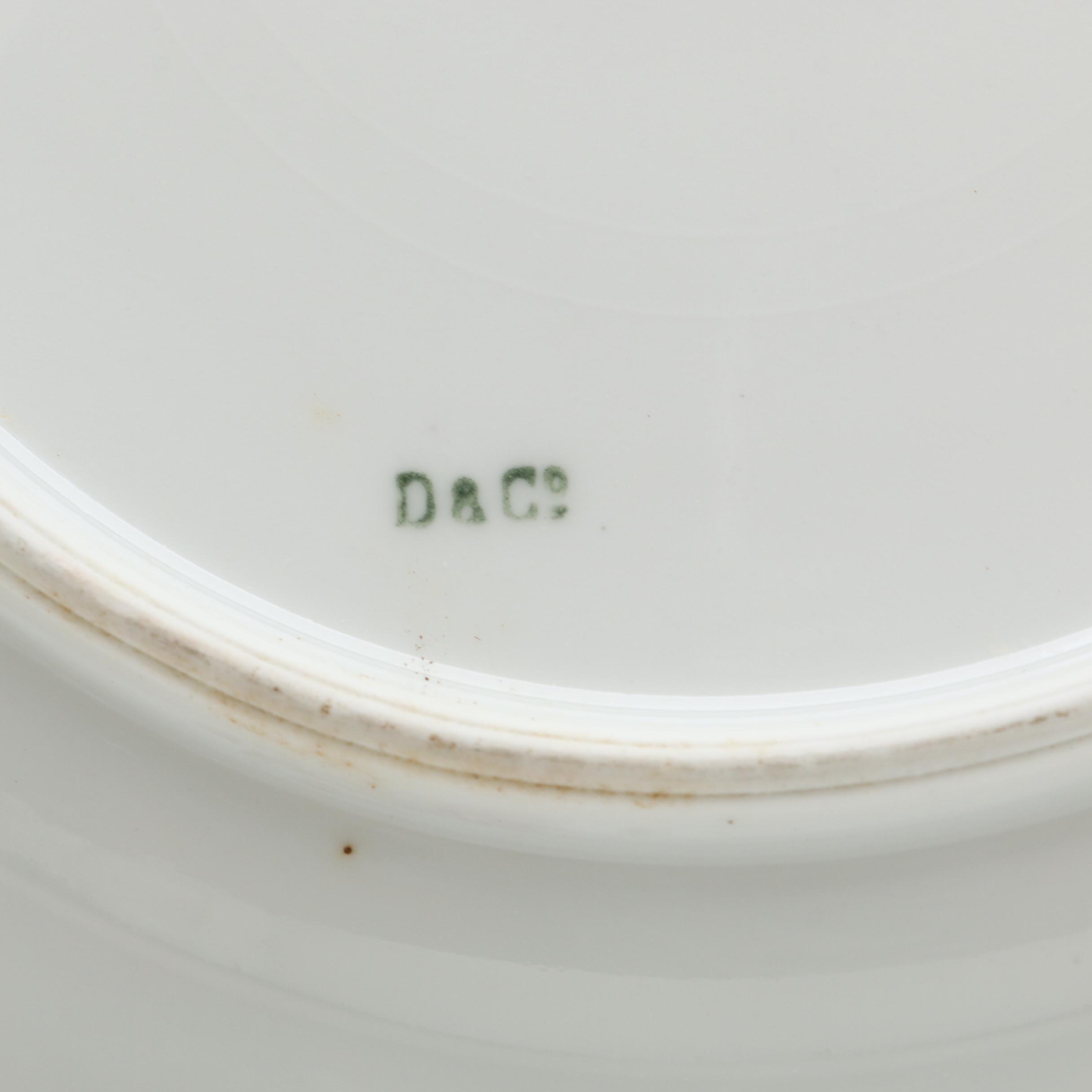 Delinières & Co. Floral Porcelain Salad Plates and Other Porcelain Tableware