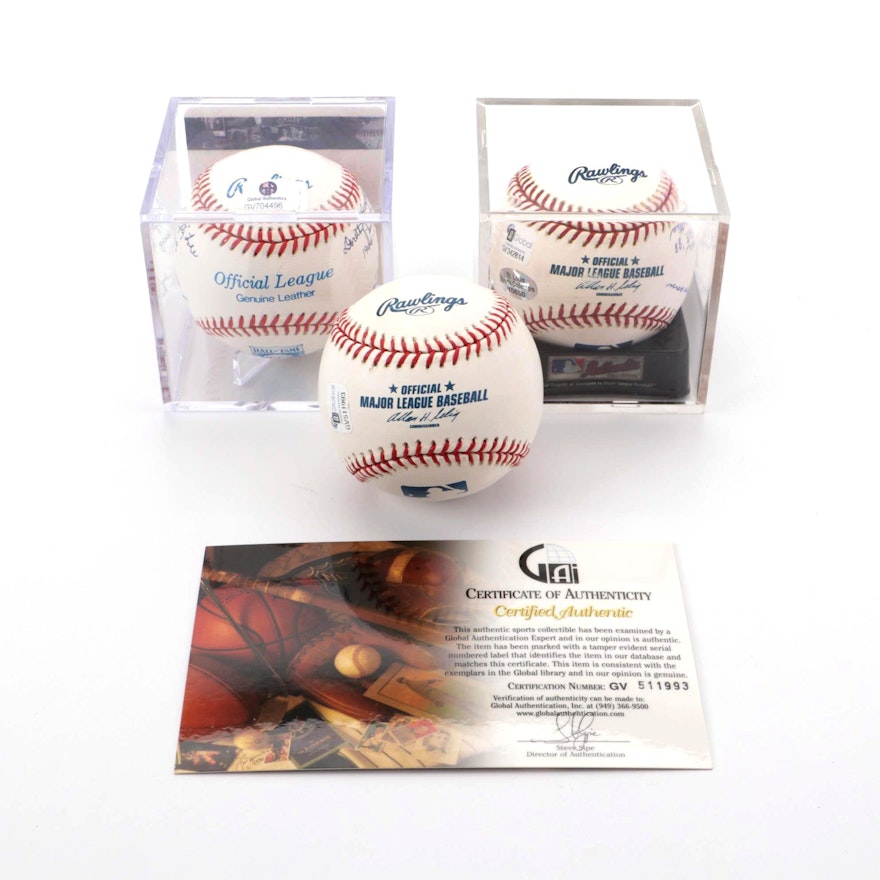 All-American Girls League Professional and an Olympian Signed Baseballs