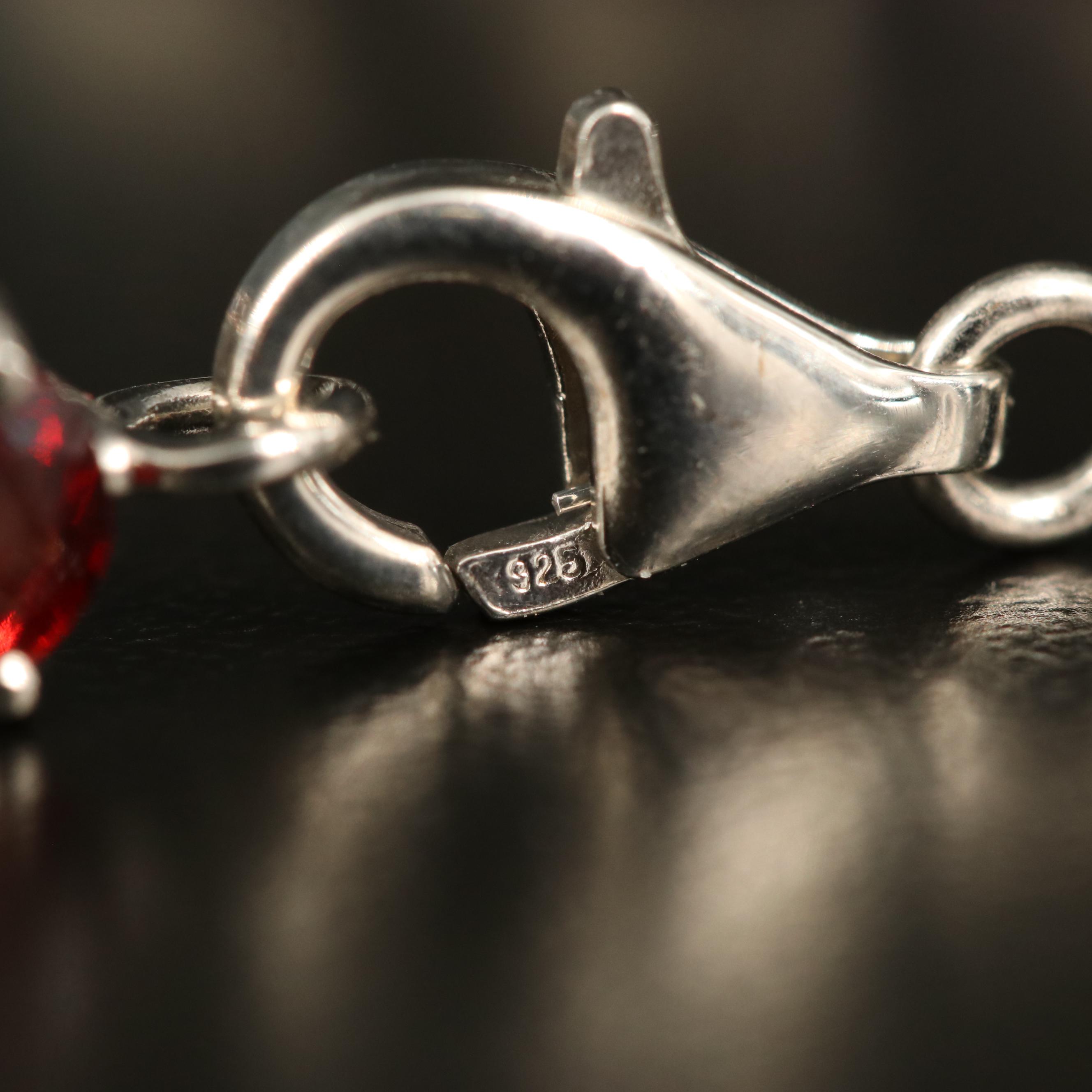 Sterling Line Bracelet with Emerald, Fire Opal and Apatite