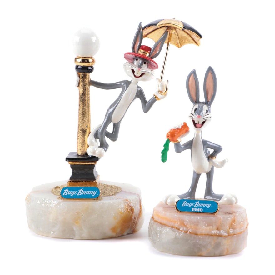 Ron Lee Bugs Bunny "Singing In The Rain" and "Looney Tunes 1940"  Statues