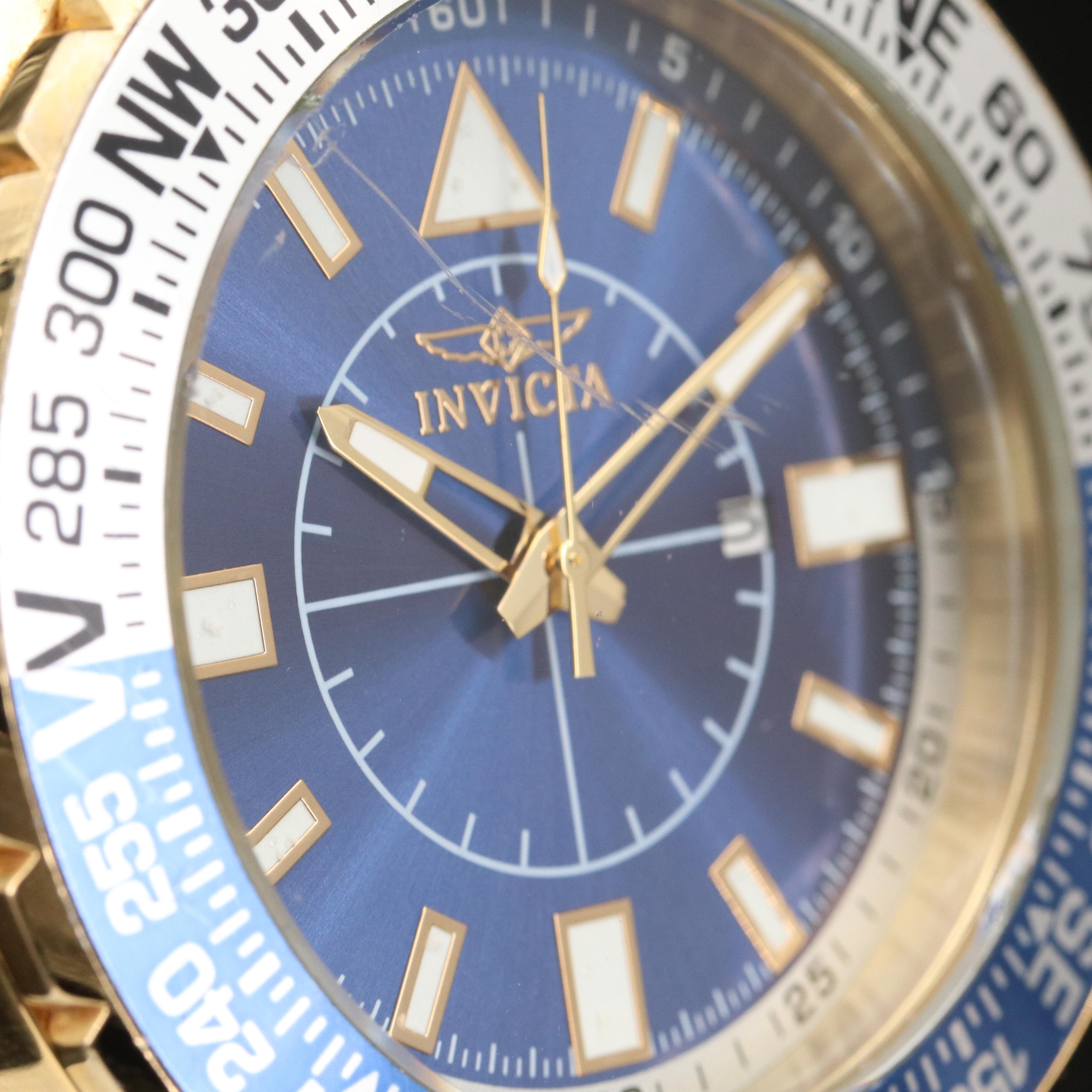 Invicta Aviator Zager Stainless Steel Quartz Watch