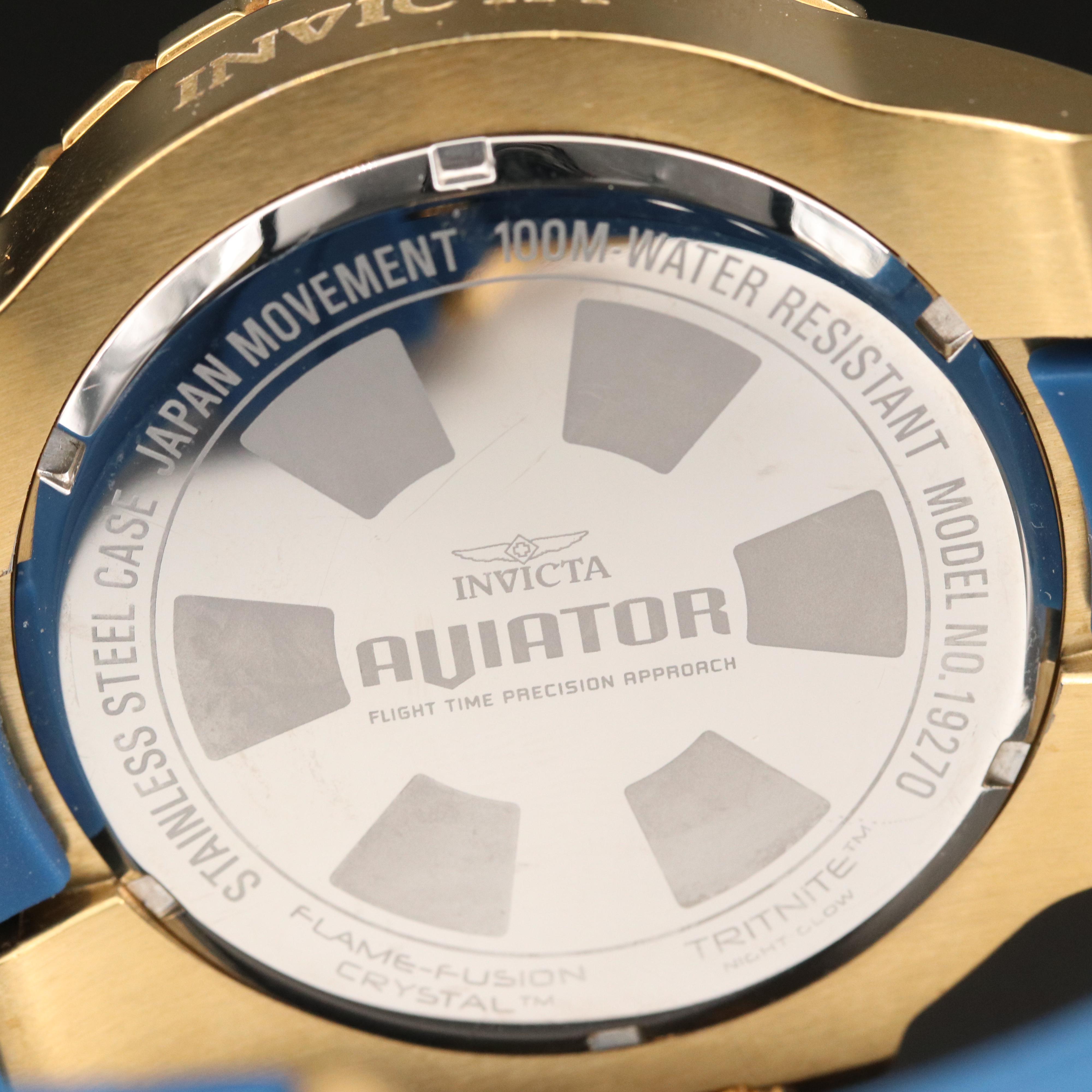 Invicta Aviator Zager Stainless Steel Quartz Watch