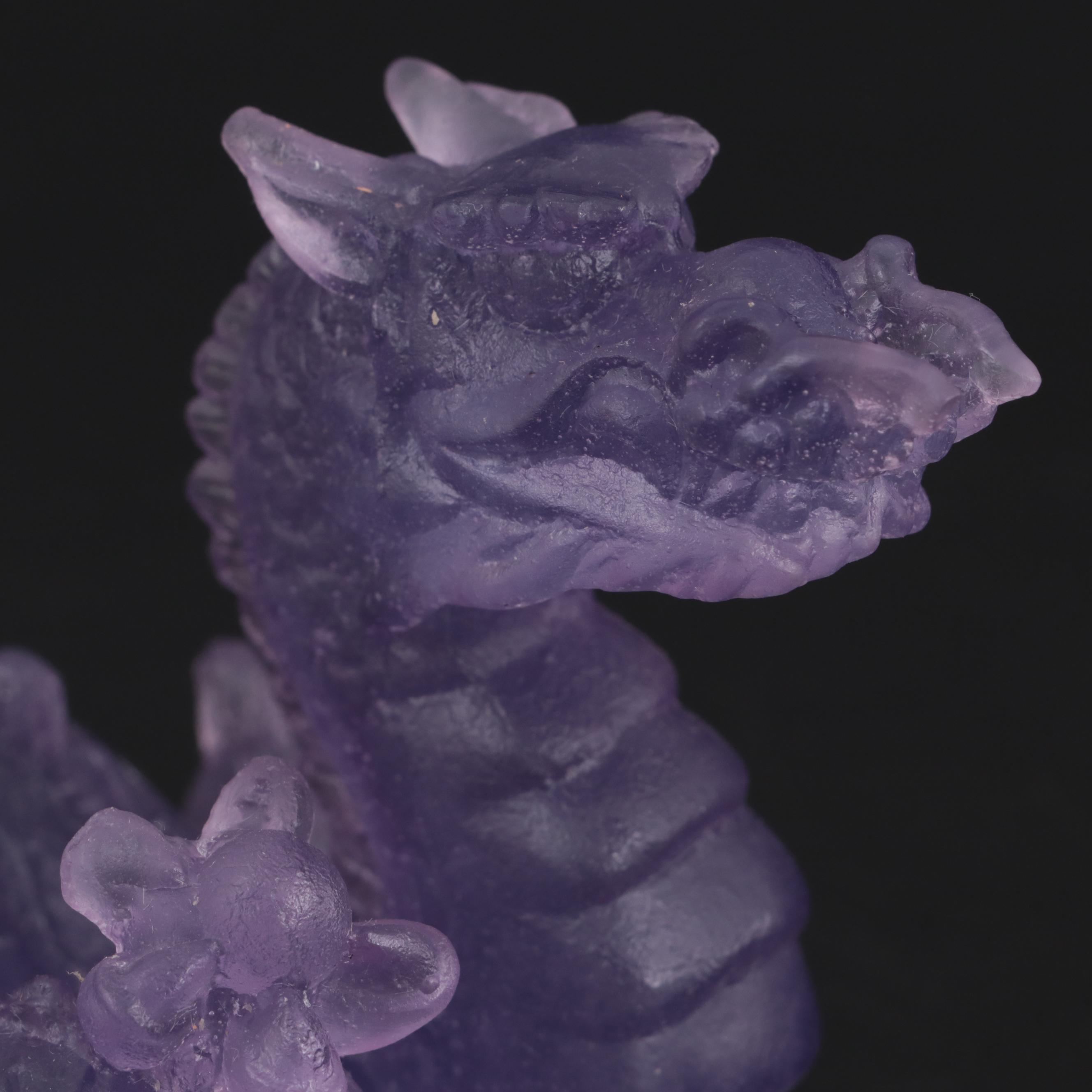 Daum Limited Edition Amethyst Pâte de Verre Dragon Figurine