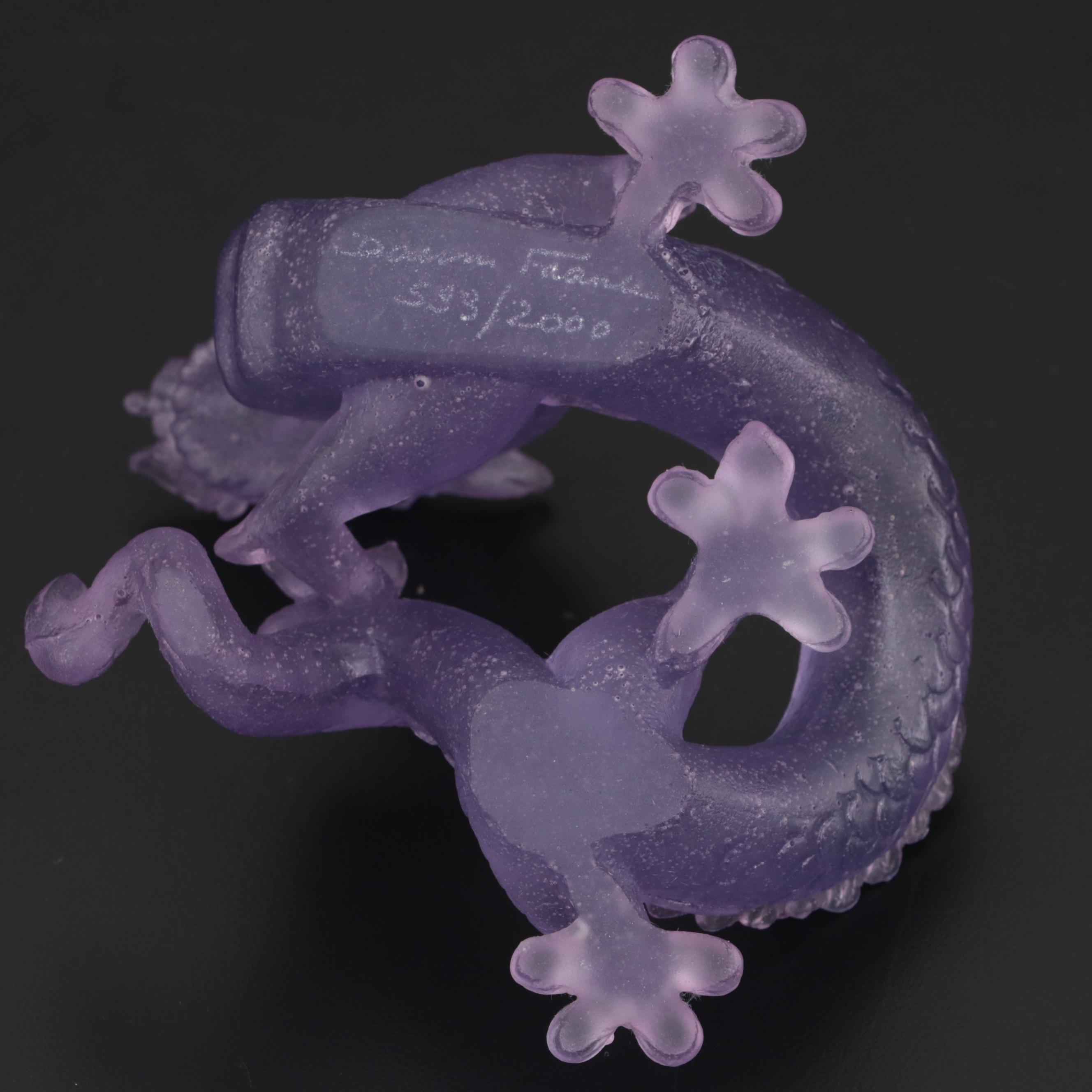 Daum Limited Edition Amethyst Pâte de Verre Dragon Figurine