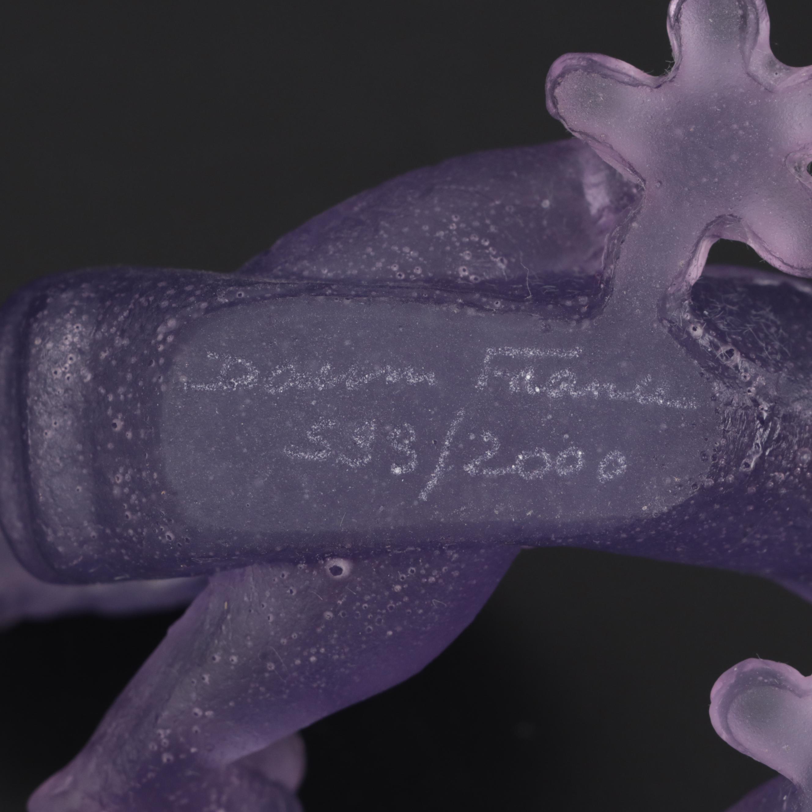 Daum Limited Edition Amethyst Pâte de Verre Dragon Figurine