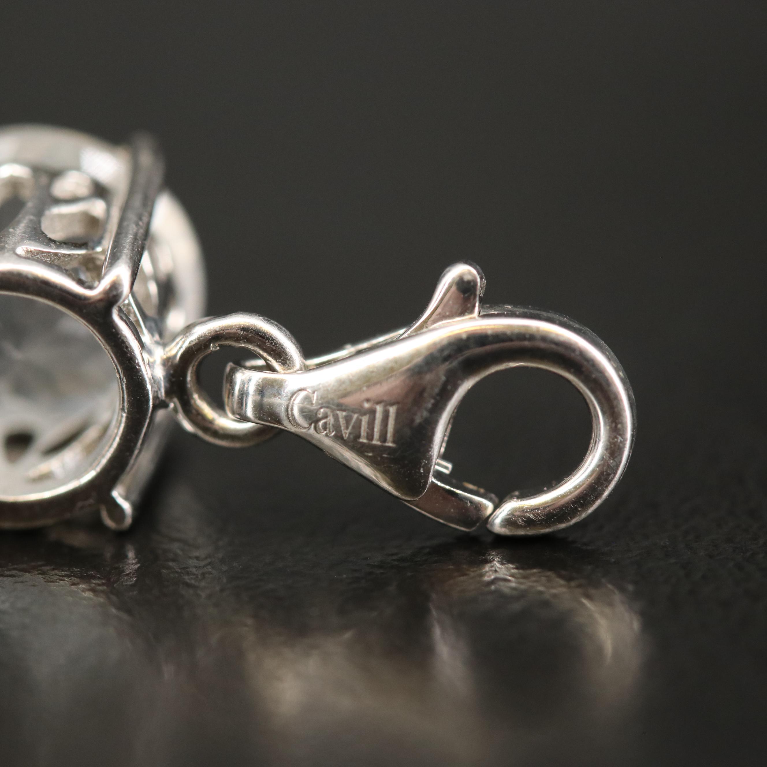 Sterling Smoky Quartz, Orthoclase and Quartz Bracelet