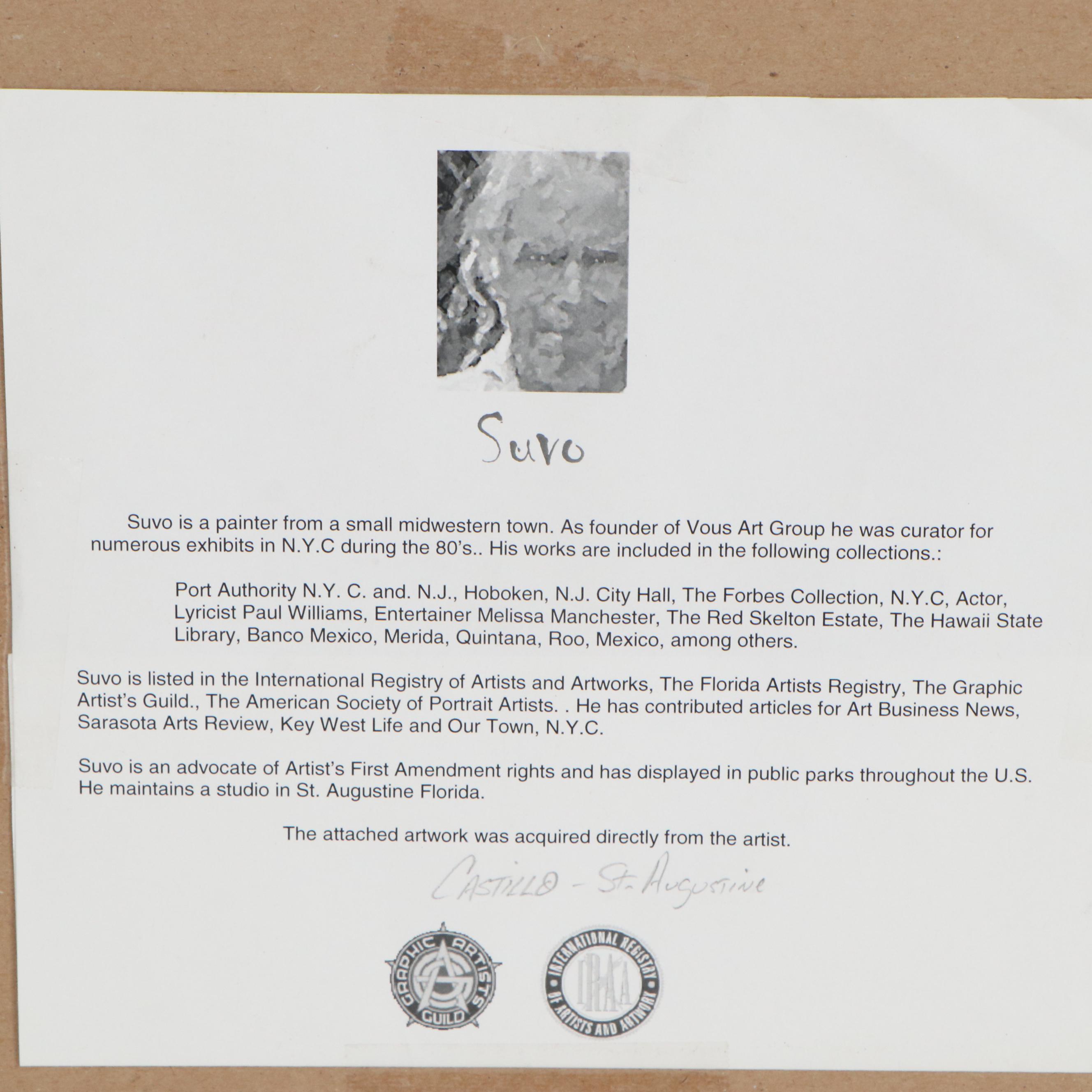 Suvo Offset Lithograph "Castillo"