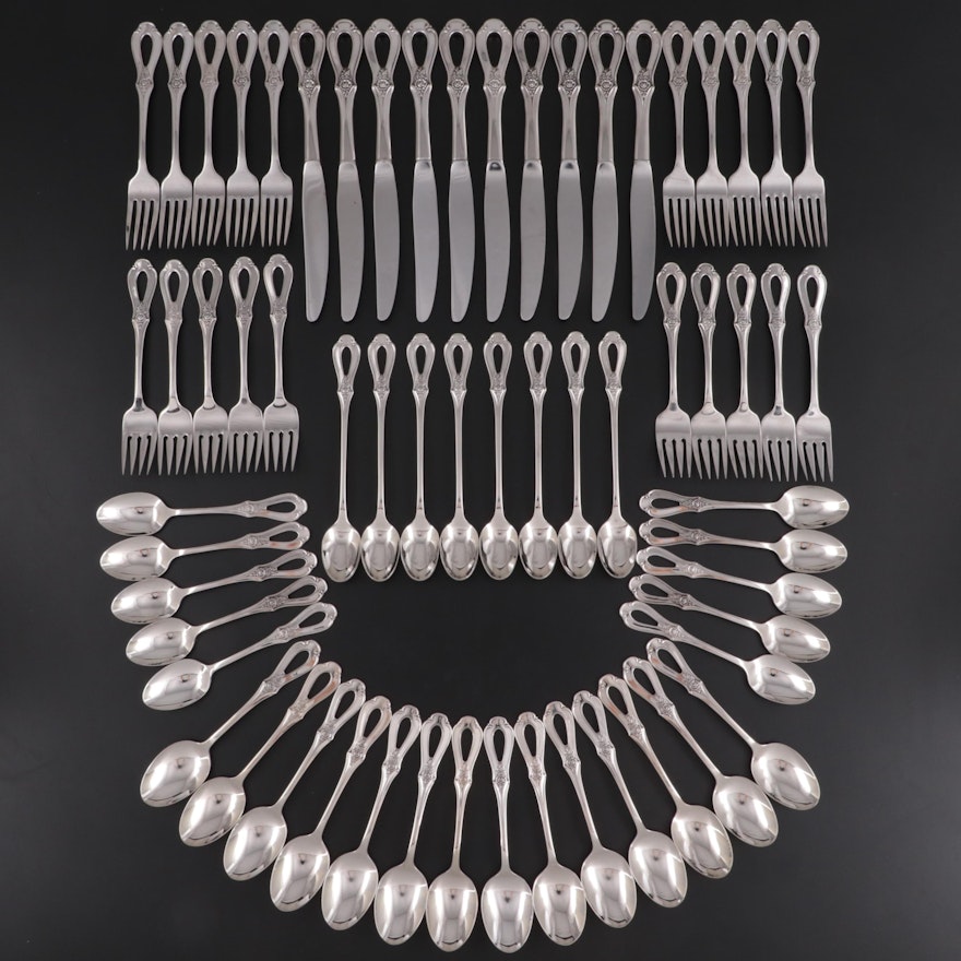 Oneida "Toujours" Stainless Steel Flatware, Late 20th Century