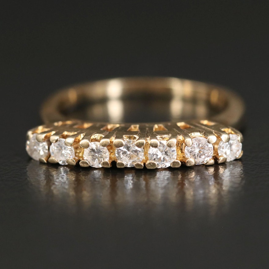 14K Diamond Seven Stone Ring
