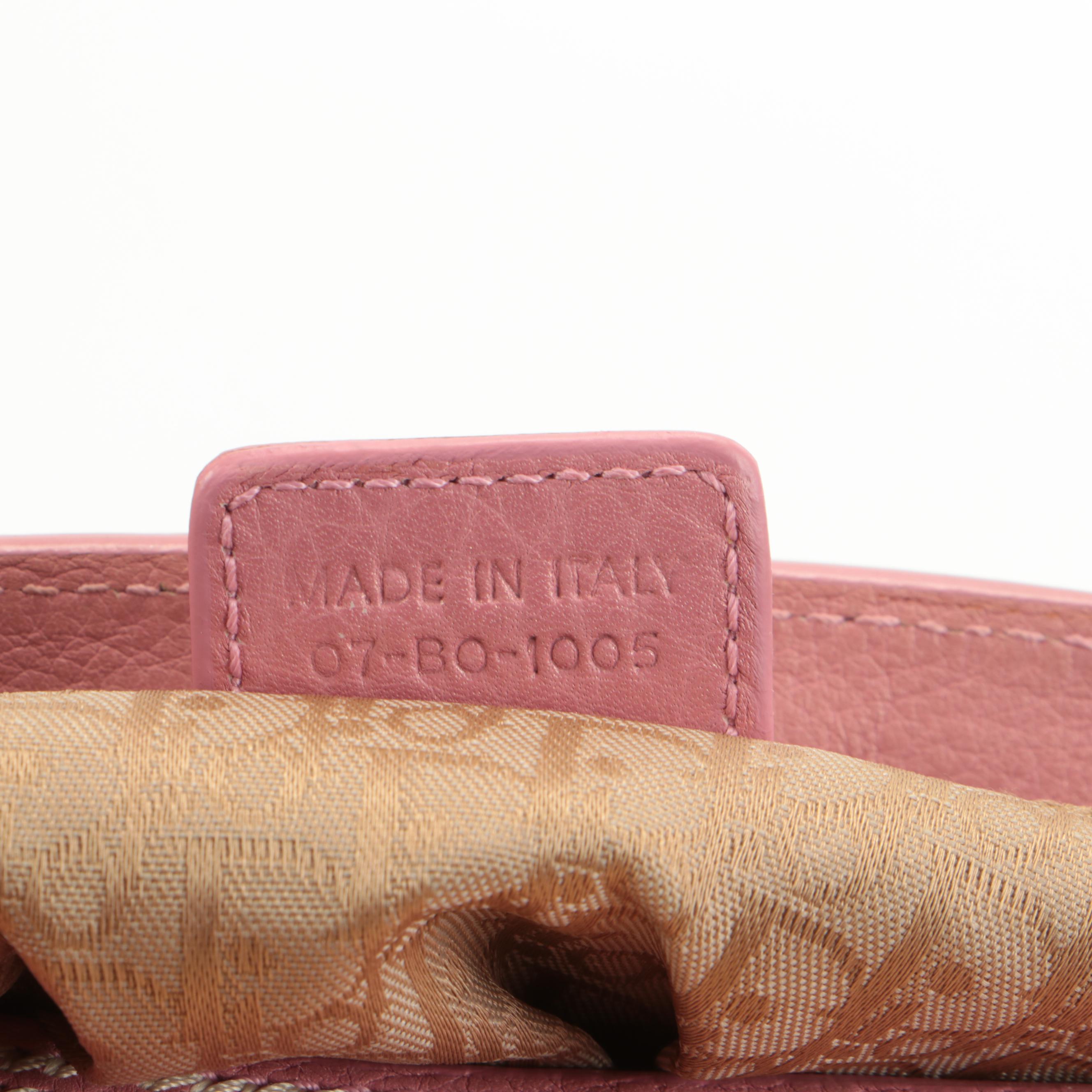 Christian Dior Limited Edition Straw Tote with Pink Leather Trim