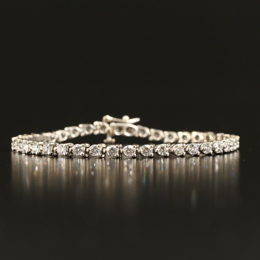 14K 3.90 CTW Diamond Tennis Bracelet