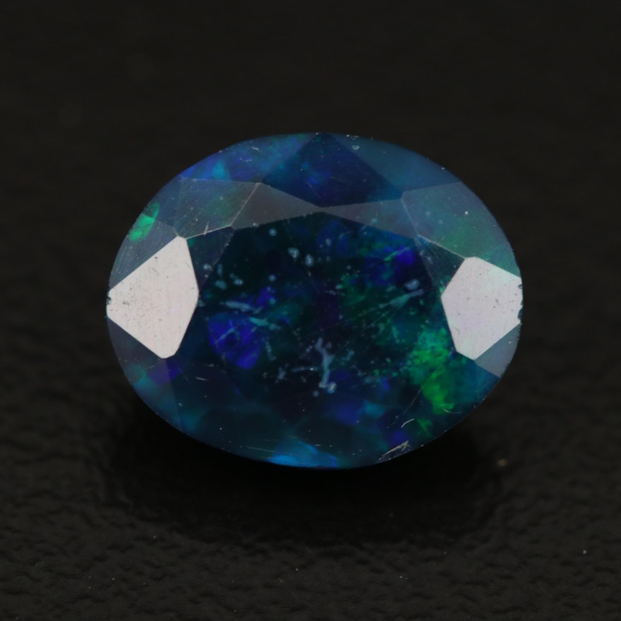 Loose 1.64 CT Oval Faceted Opal