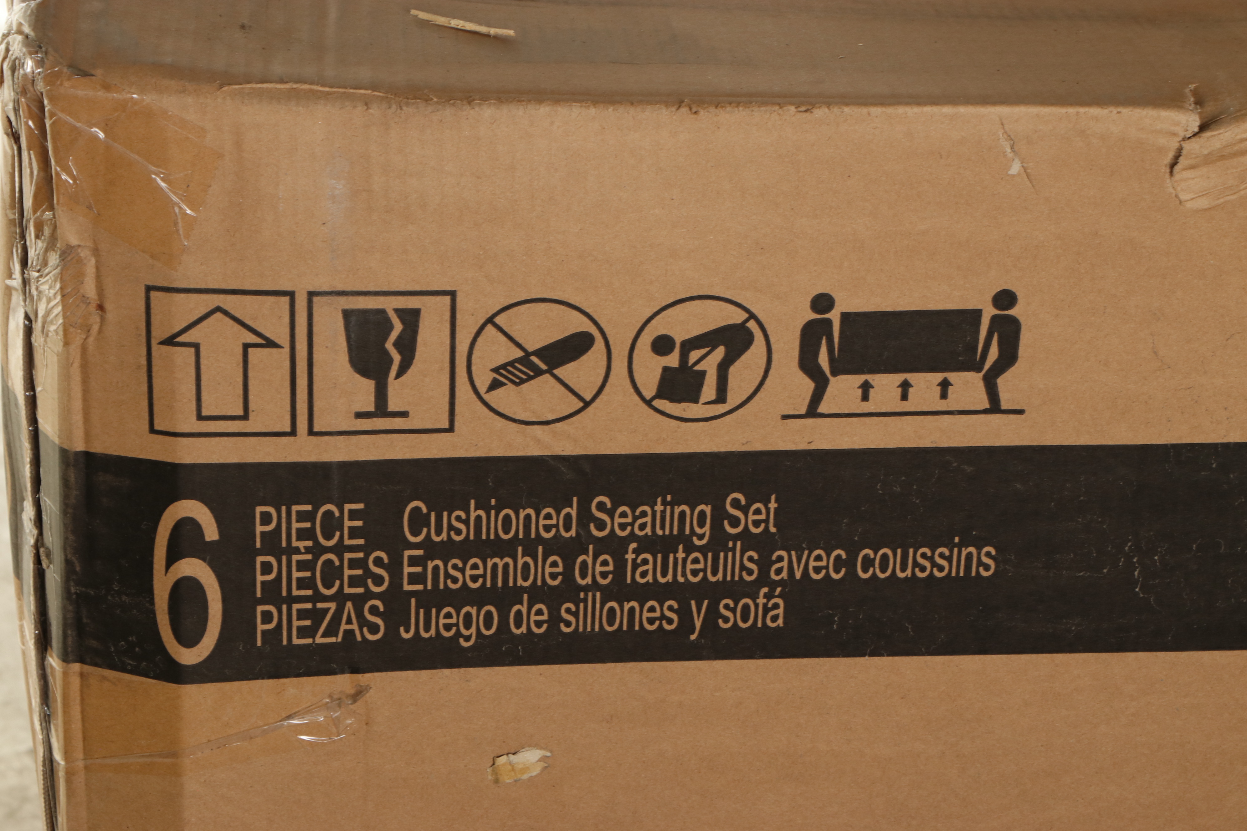 ATLeisure "Brookview" Six Piece Deep Seating Patio Set