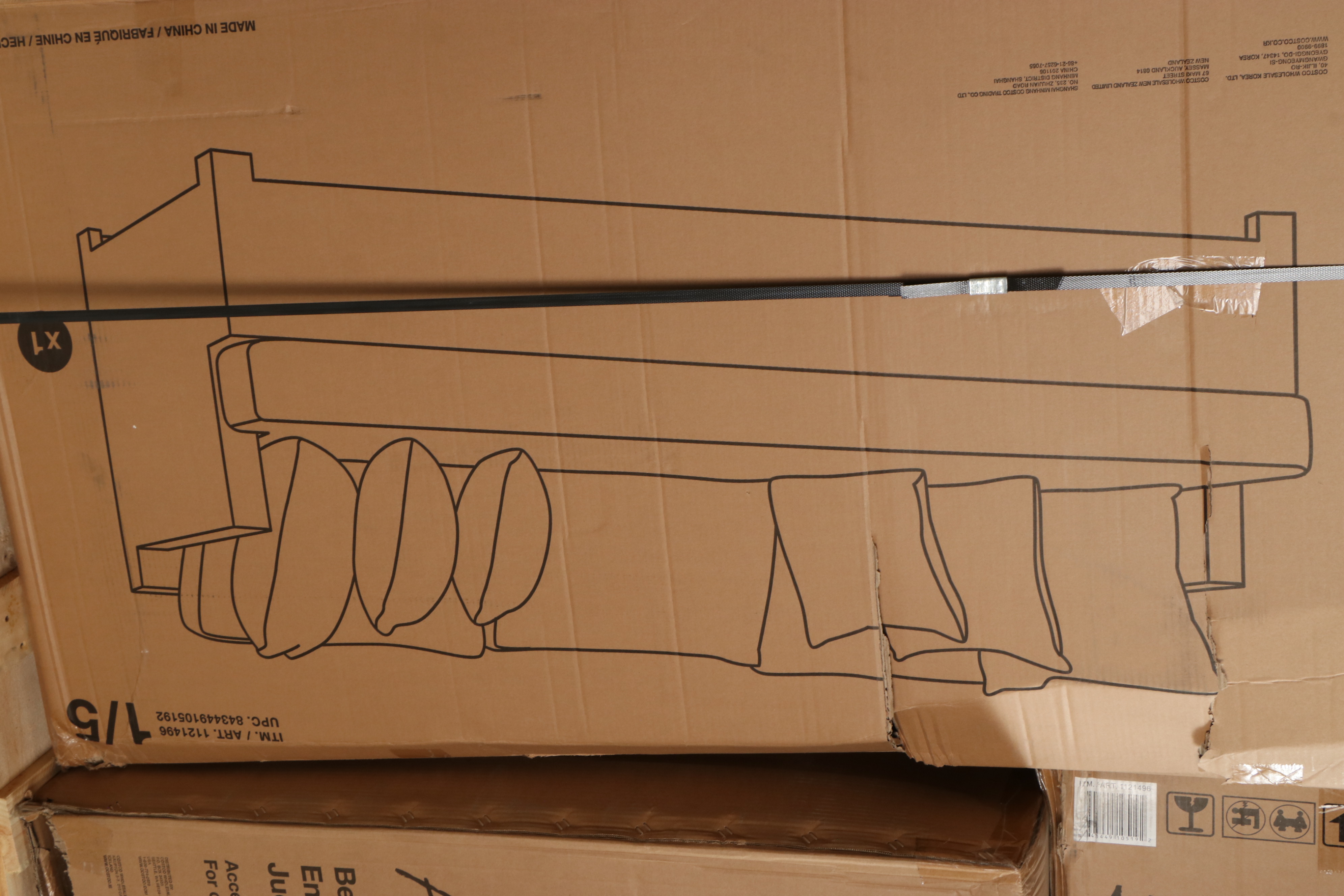 Abbyson Living "Belmont" Seven Piece Patio Seating Set