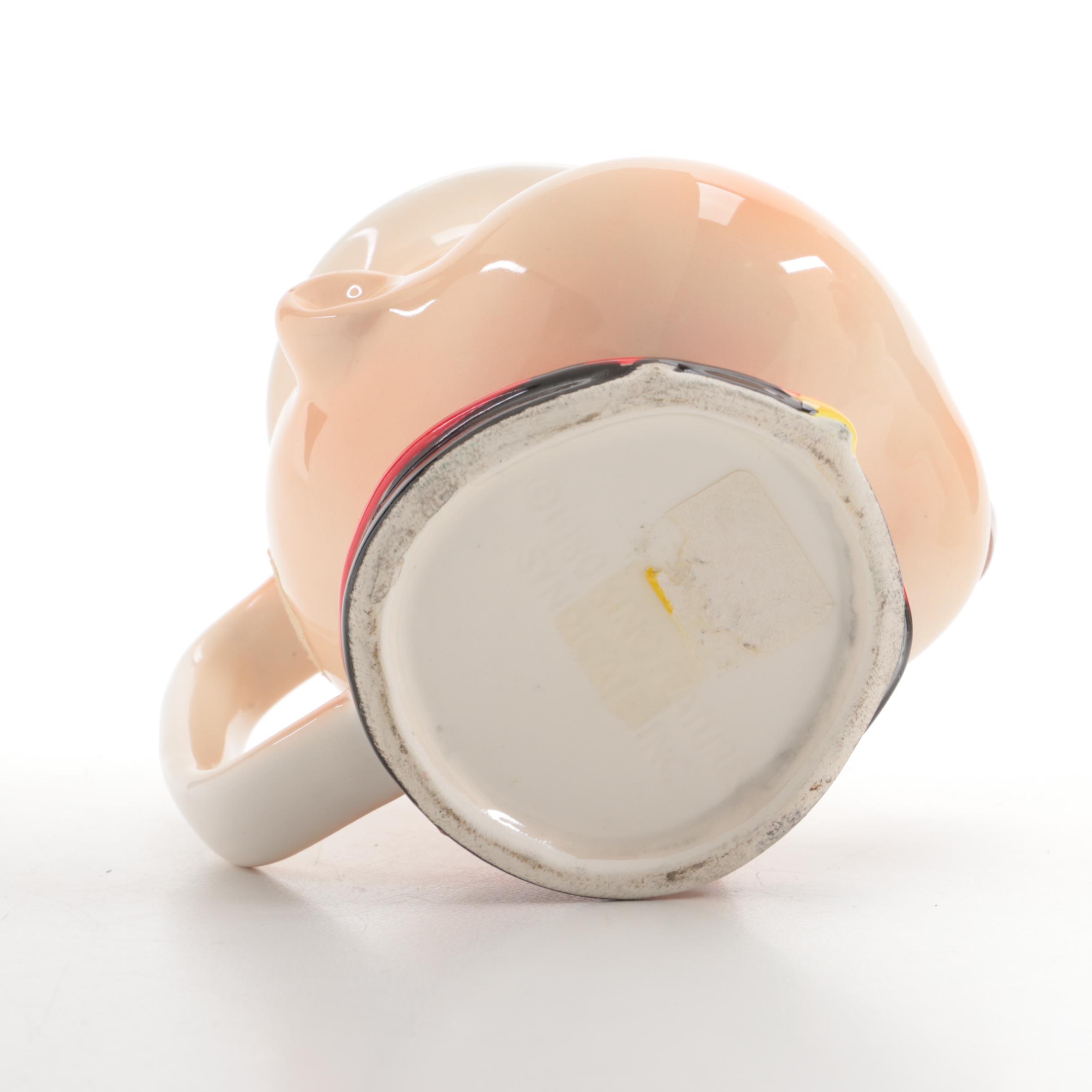 "Popeye" and "Olive Oyl" Ceramic Cookie Jars and Coffee Mug