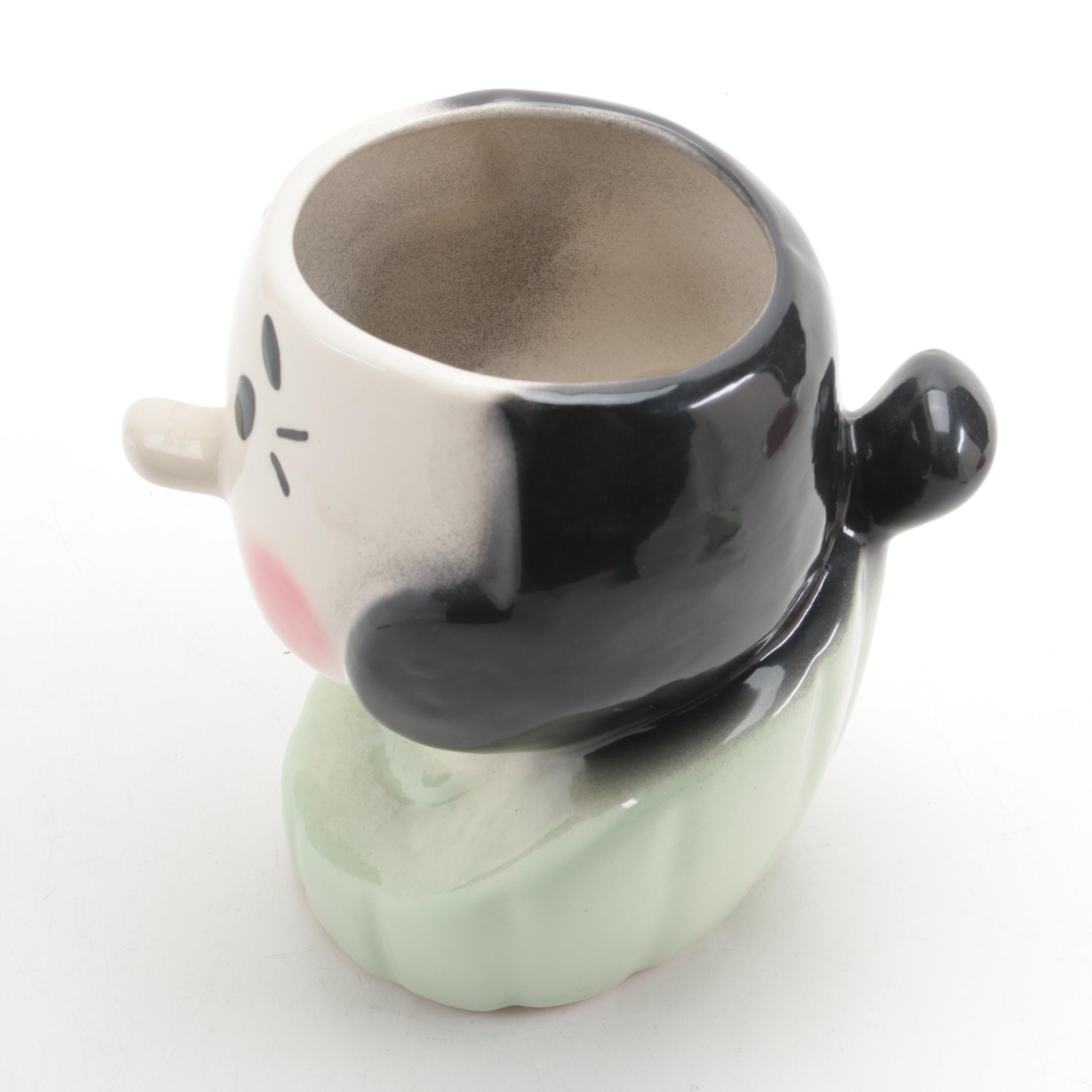 "Popeye" and "Olive Oyl" Ceramic Cookie Jars and Coffee Mug