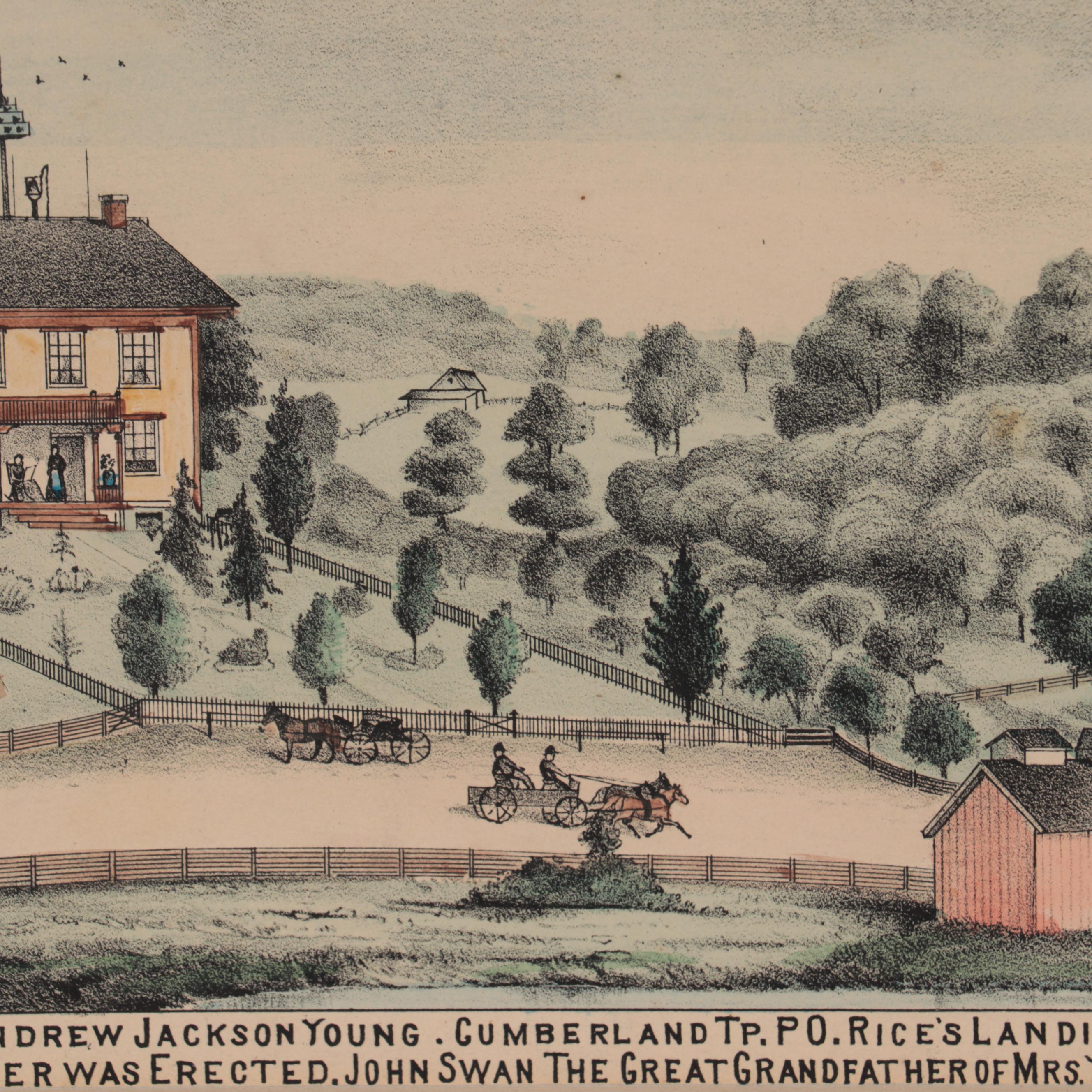 "Caldwell's Illustrated Historical Centennial Atlas" Lithographs, 1876