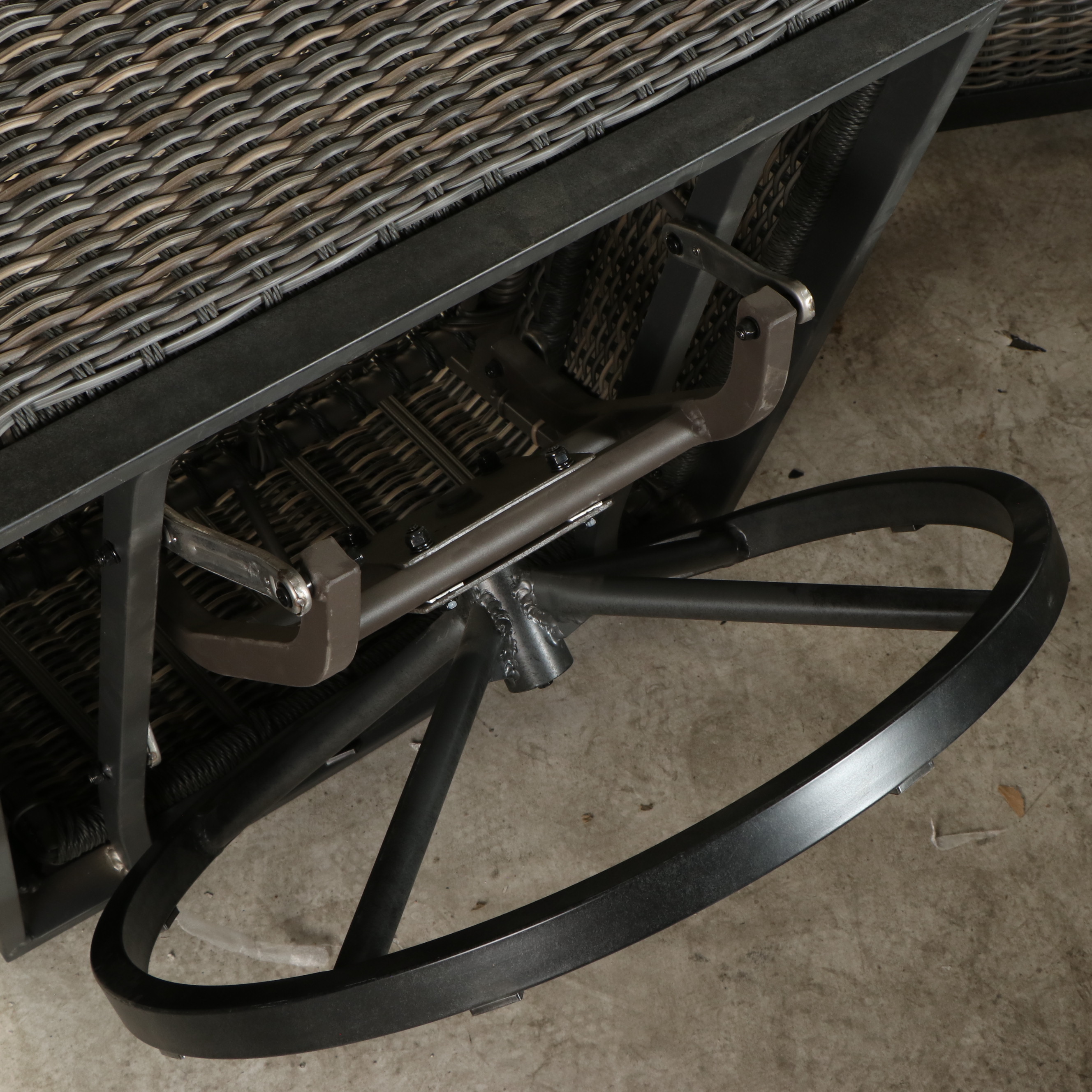 Agio Resin Wicker Upholstered Four-Piece Patio Lounge Set