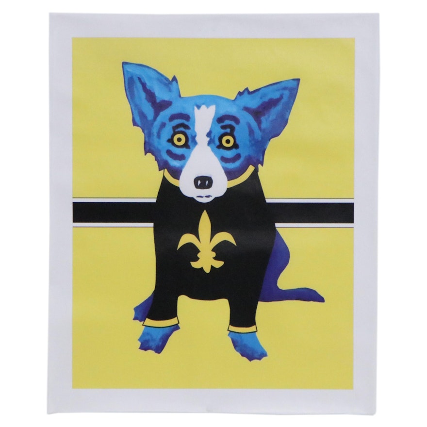 Giclée after George Rodrigue of Blue Dog, 21st Century