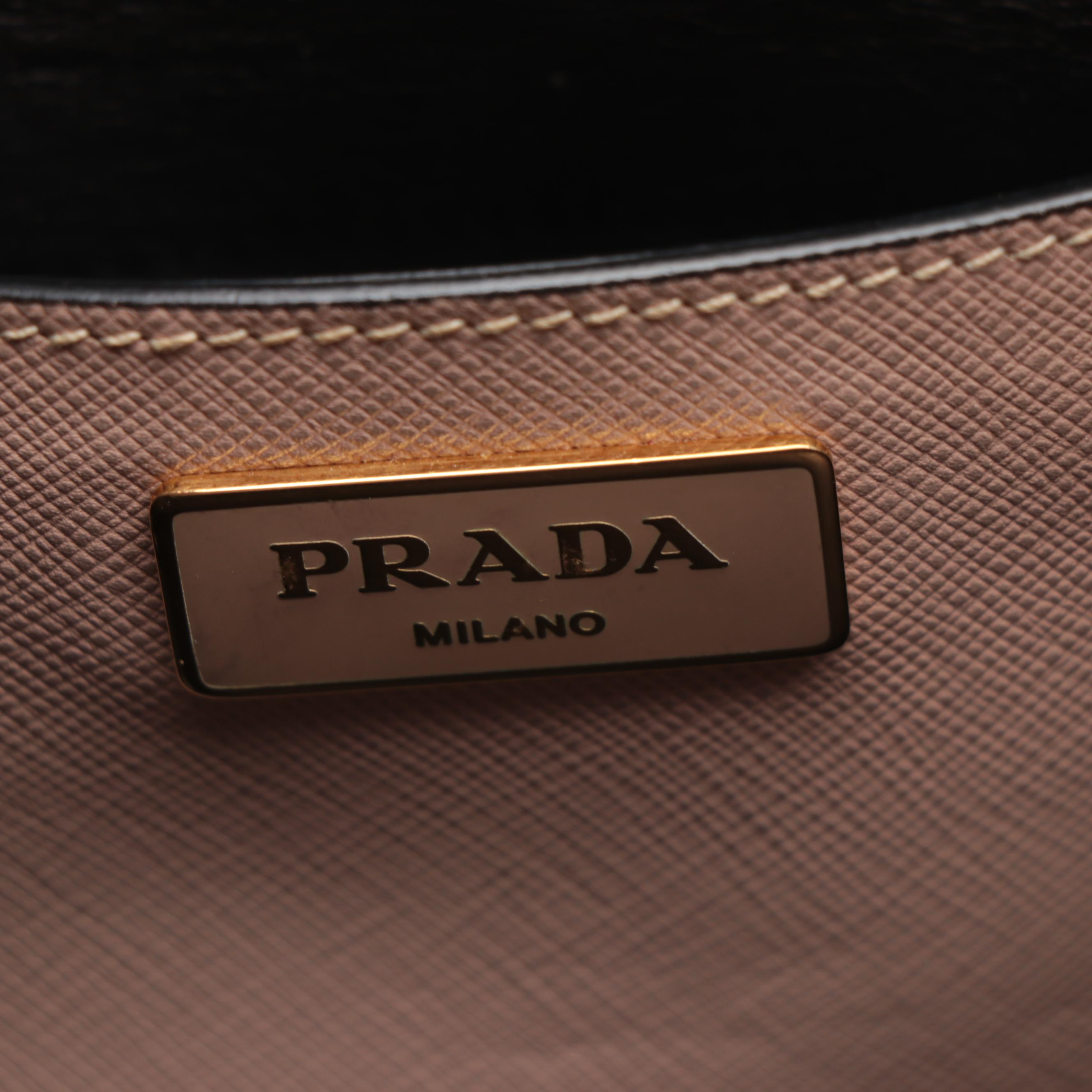 Prada Blush Beige Saffiano Leather Zip Tote