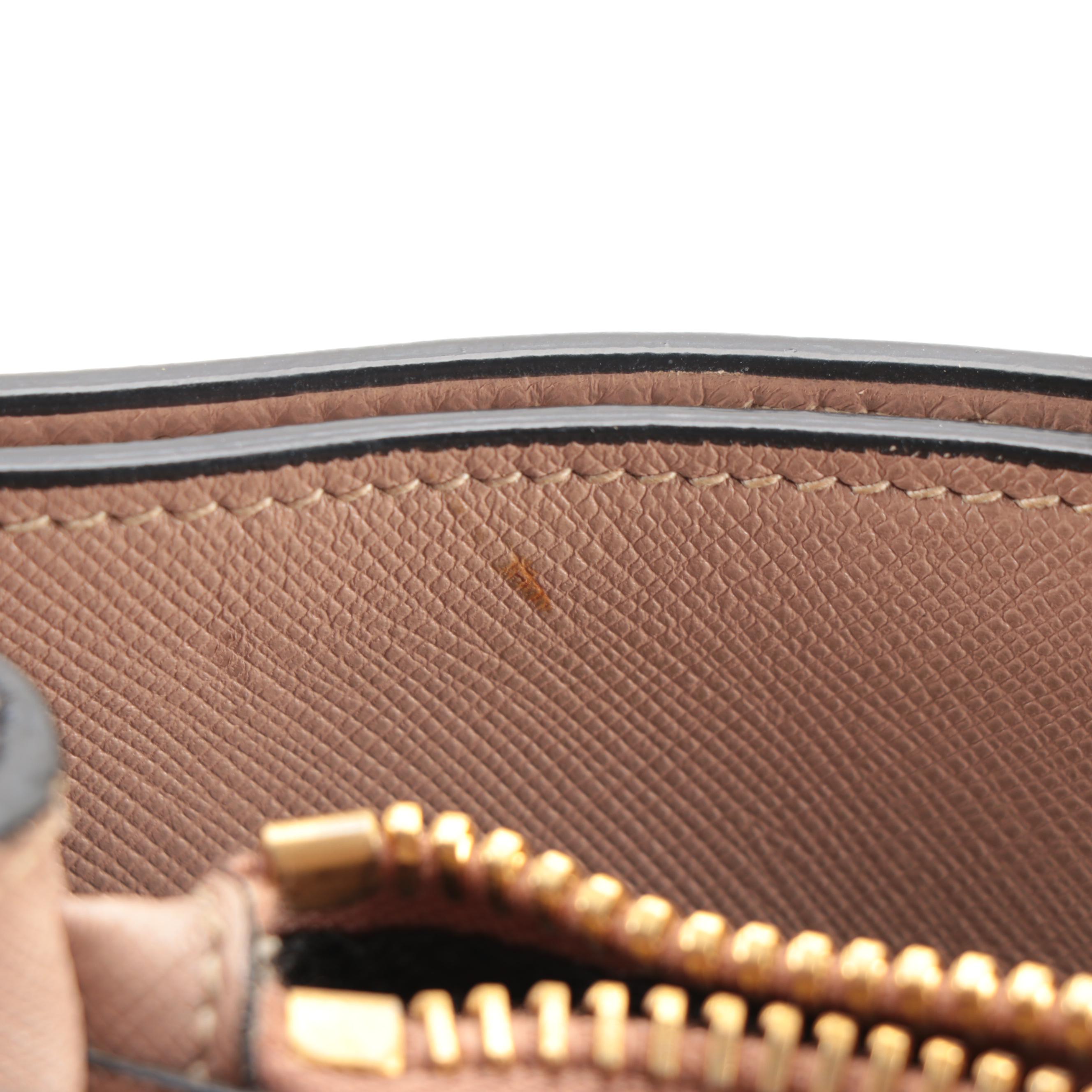 Prada Blush Beige Saffiano Leather Zip Tote