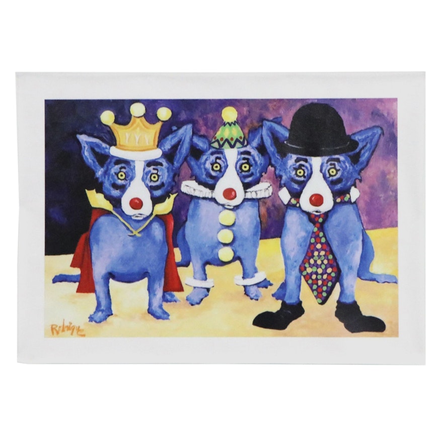 Giclée after George Rodrigue of Blue Dog, 21st Century