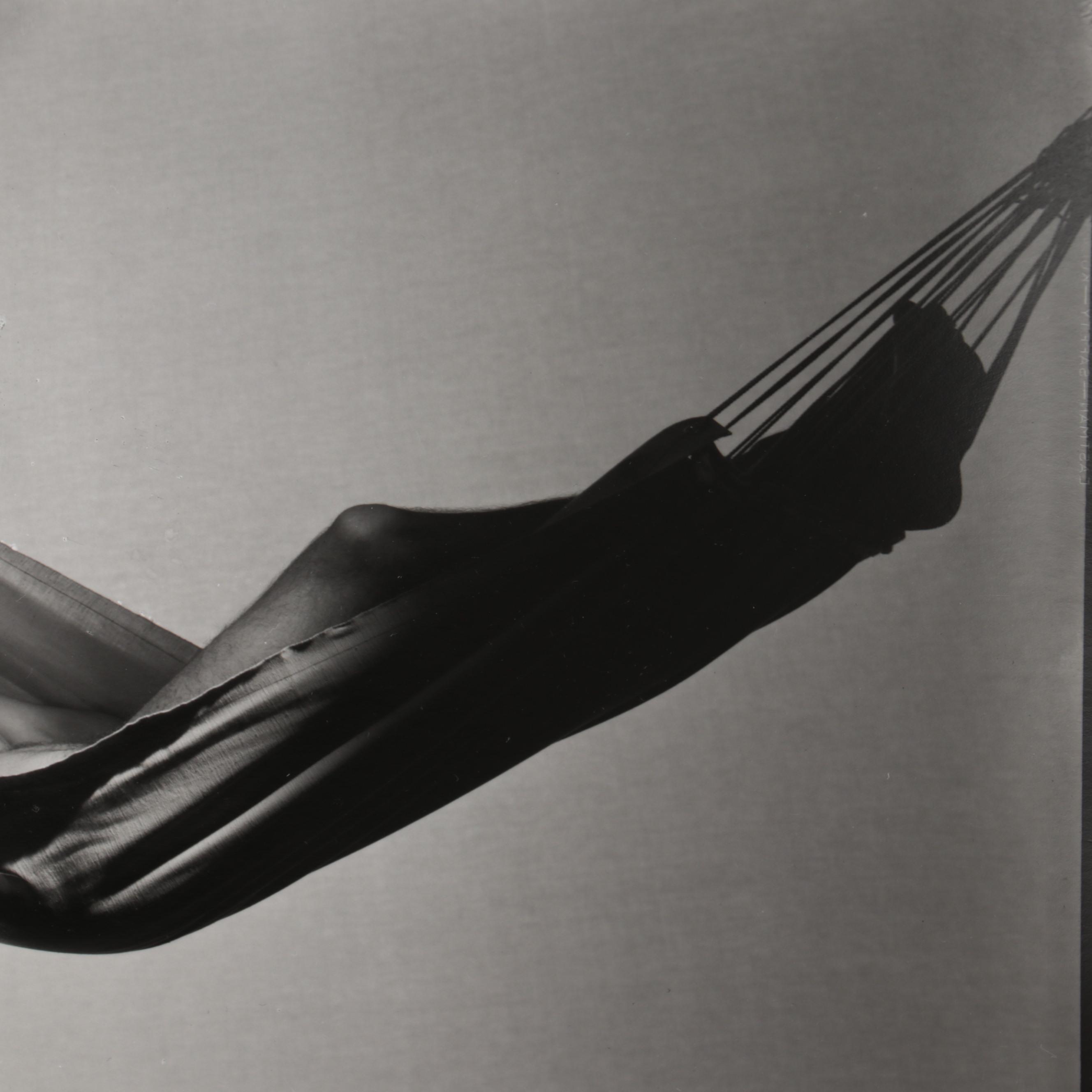 George Platt Lynes Silver Gelatin of Male Nude Reclining in Hammock