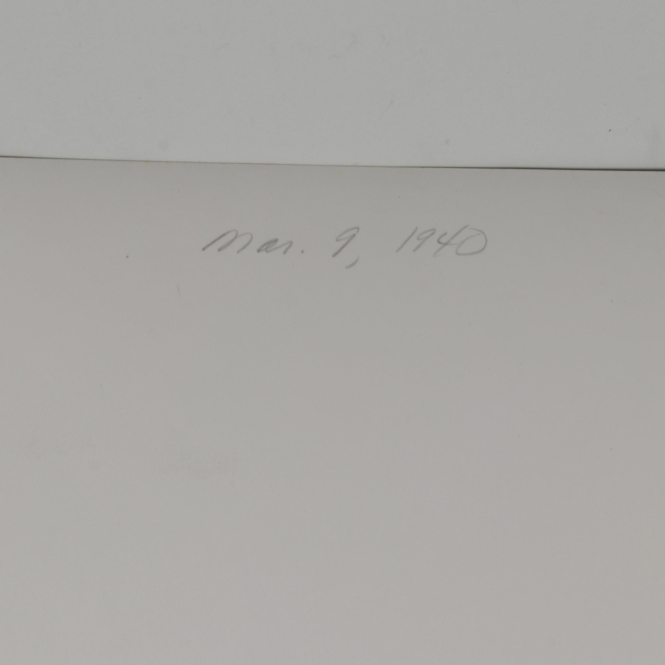 George Platt Lynes Silver Gelatin of Male Nude Reclining in Hammock