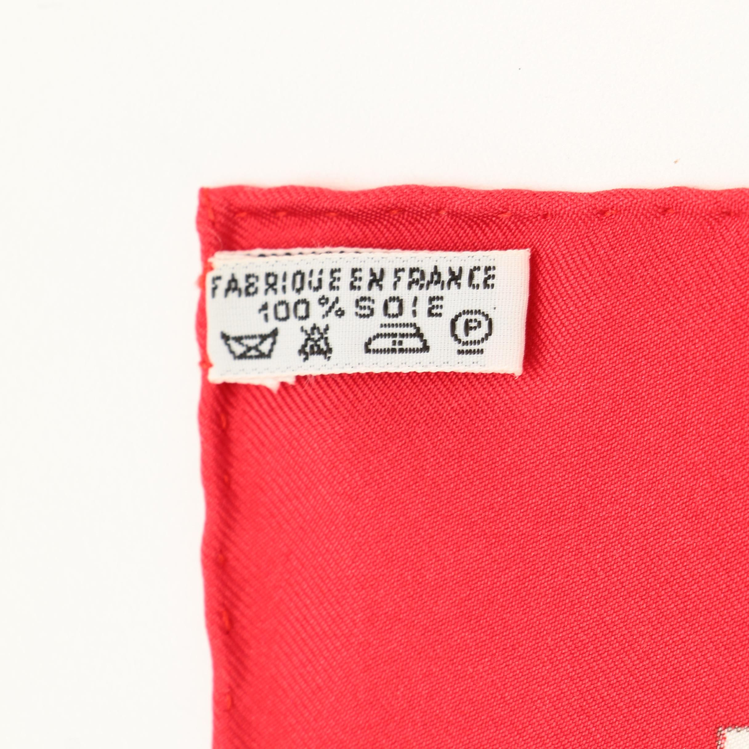 Hermès "Brides de Gala" Silk Twill Pocket Square