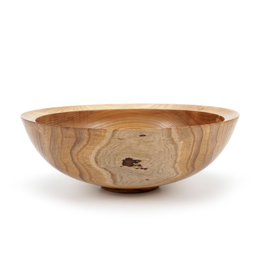 Jim Eliopulos Turned Catalpa Wood Bowl