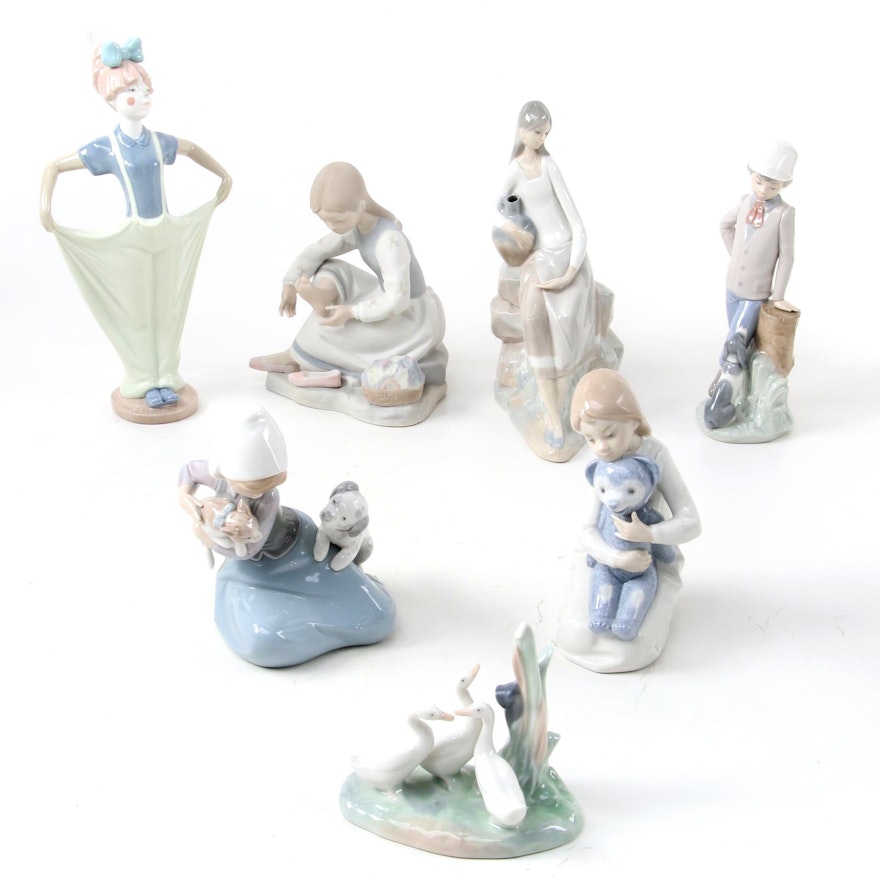 Nao by Lladró "Little Friskies," "Clowning Ready," and More Porcelain Figurines