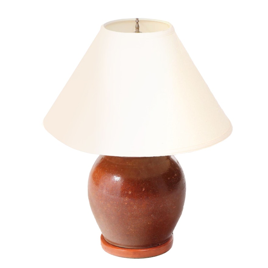 Terracotta Pottery Table Lamp