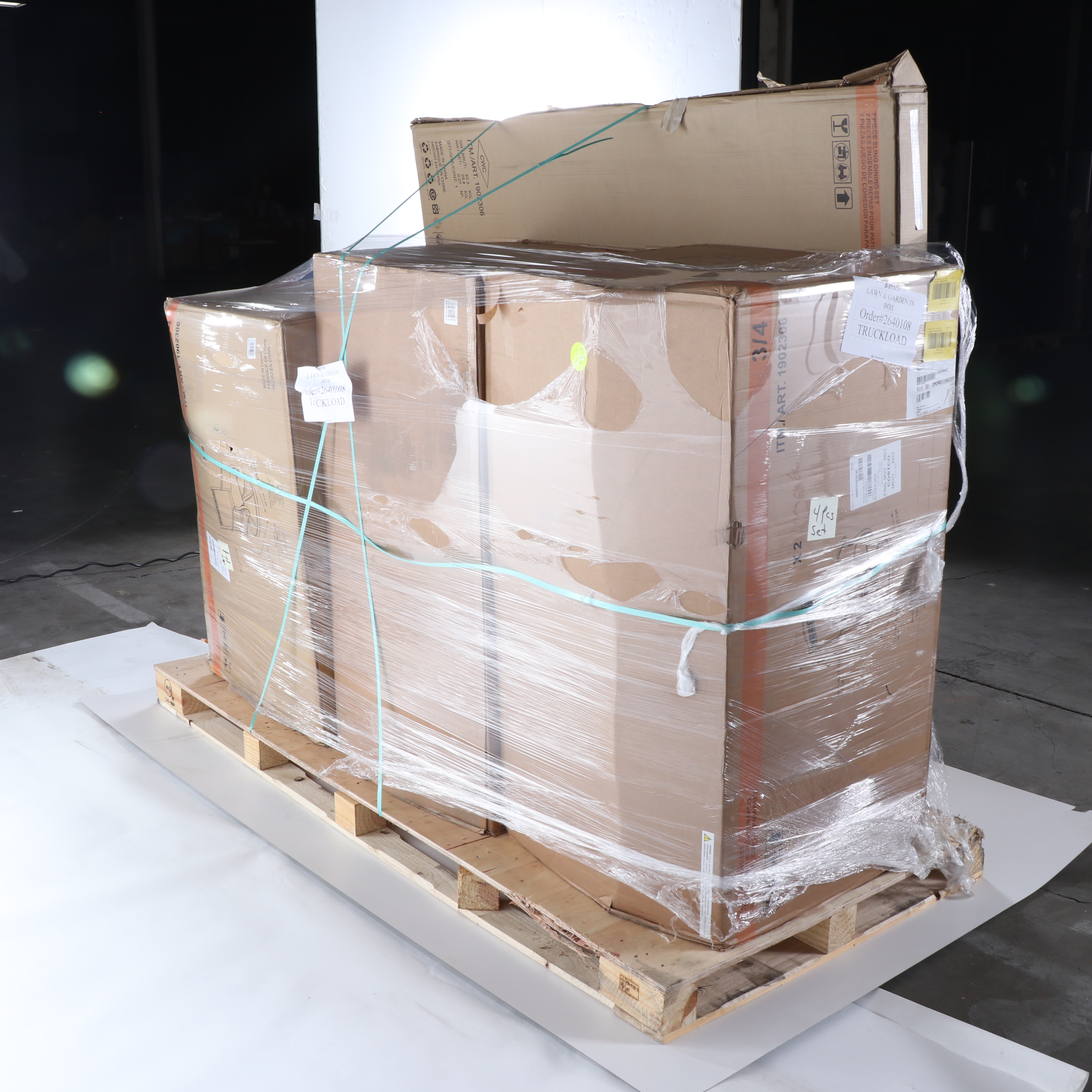 Agio "Cullman" Seven-Piece Sling Patio Dining Set