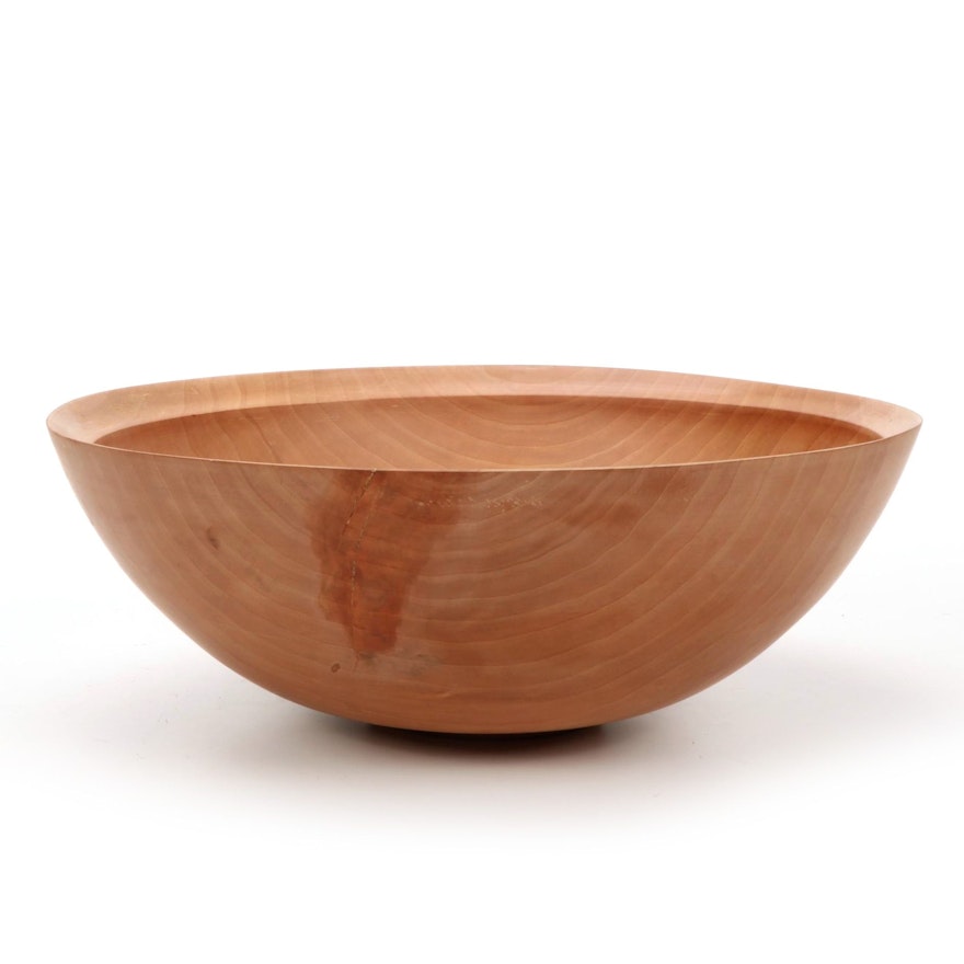 Jim Eliopulos Turned Cherry Wood Bowl