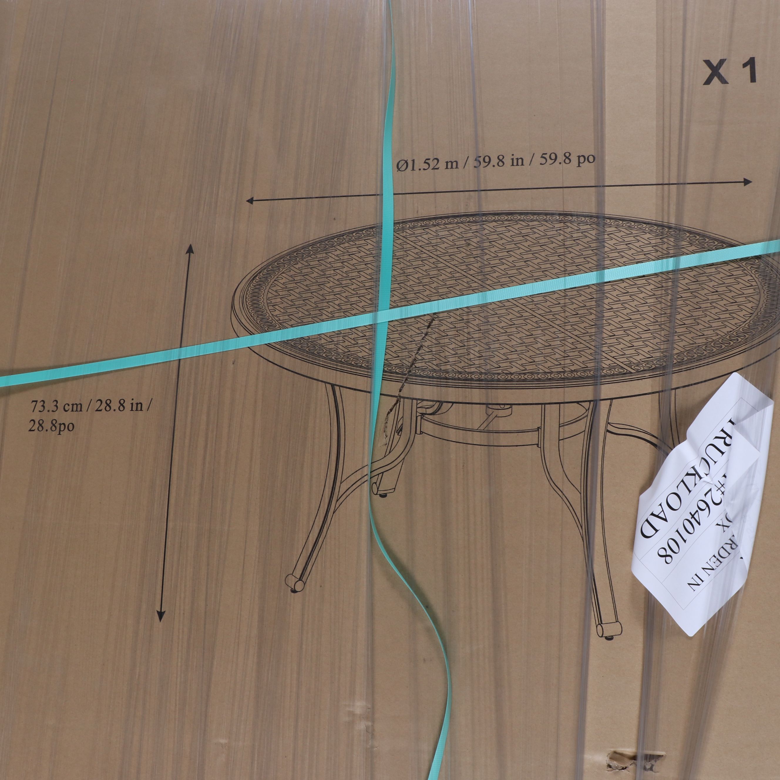 Agio "Cullman" Seven-Piece Sling Patio Dining Set