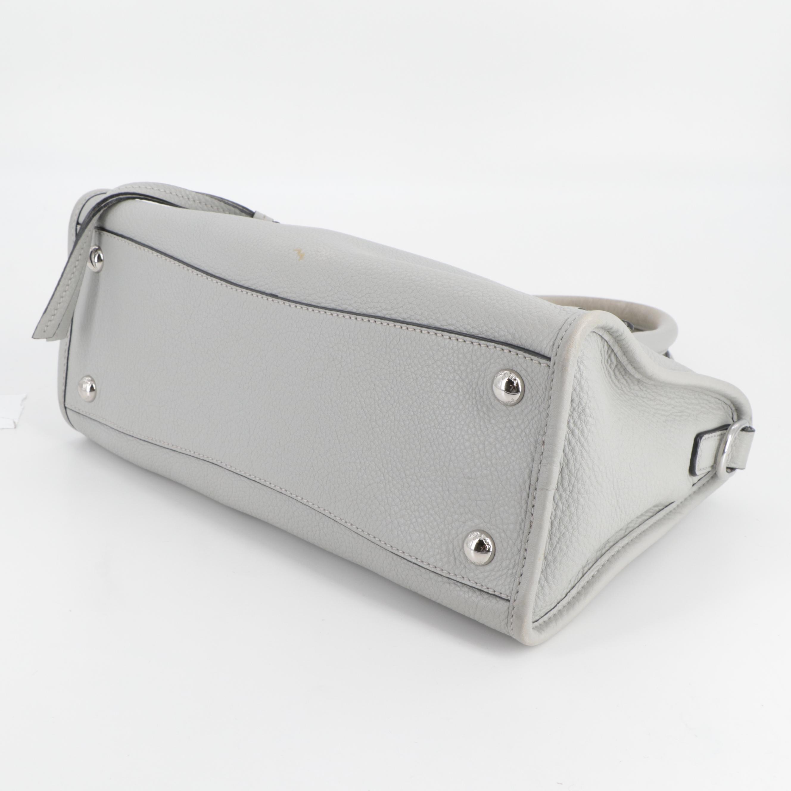 Prada Two-Way Bauletto Bag in Nube Vitello Phenix Leather