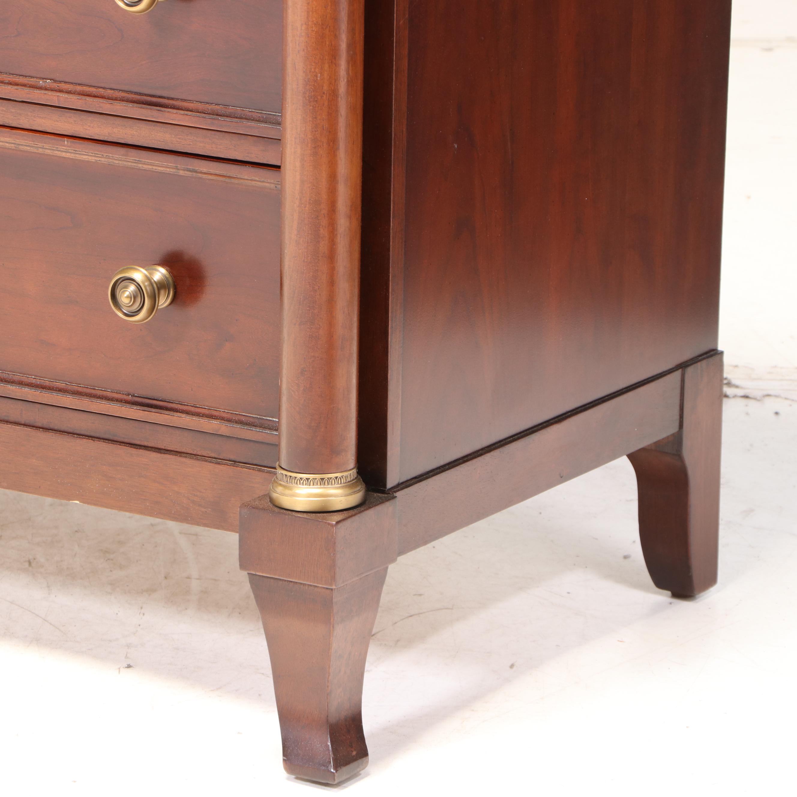 Martha Stewart by Bernhardt Empire Style Cherry Chest of Drawers