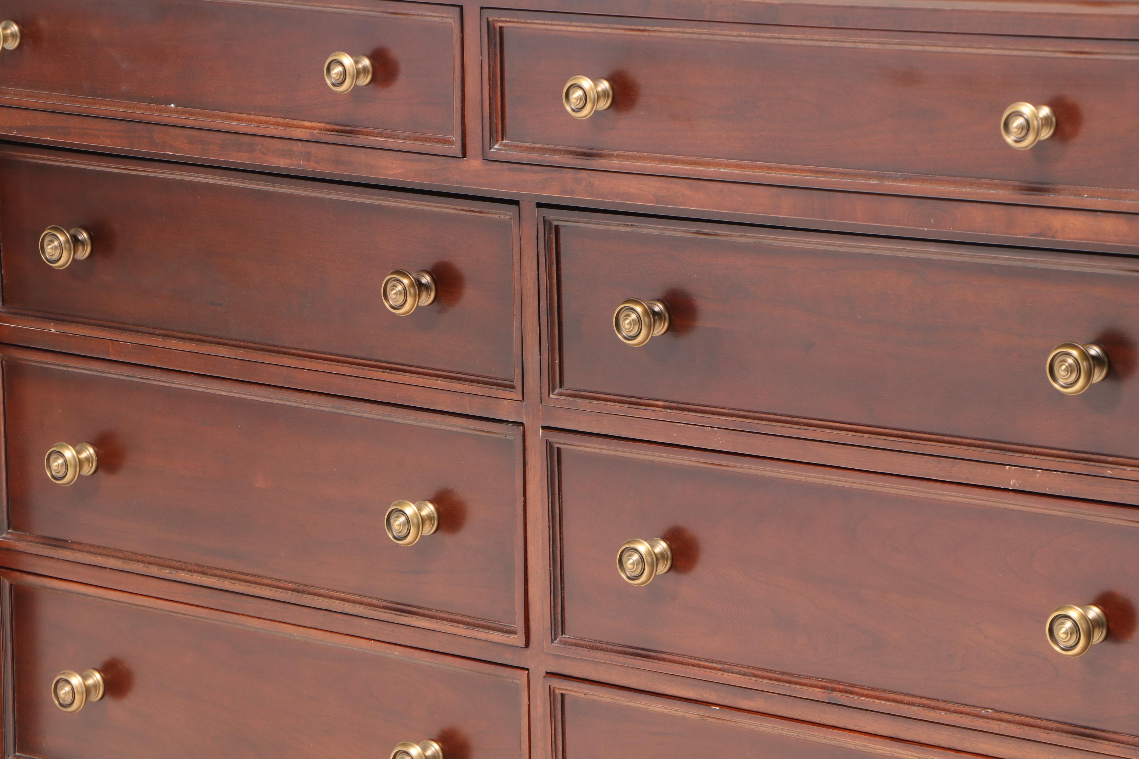 Martha Stewart by Bernhardt Empire Style Cherry Chest of Drawers