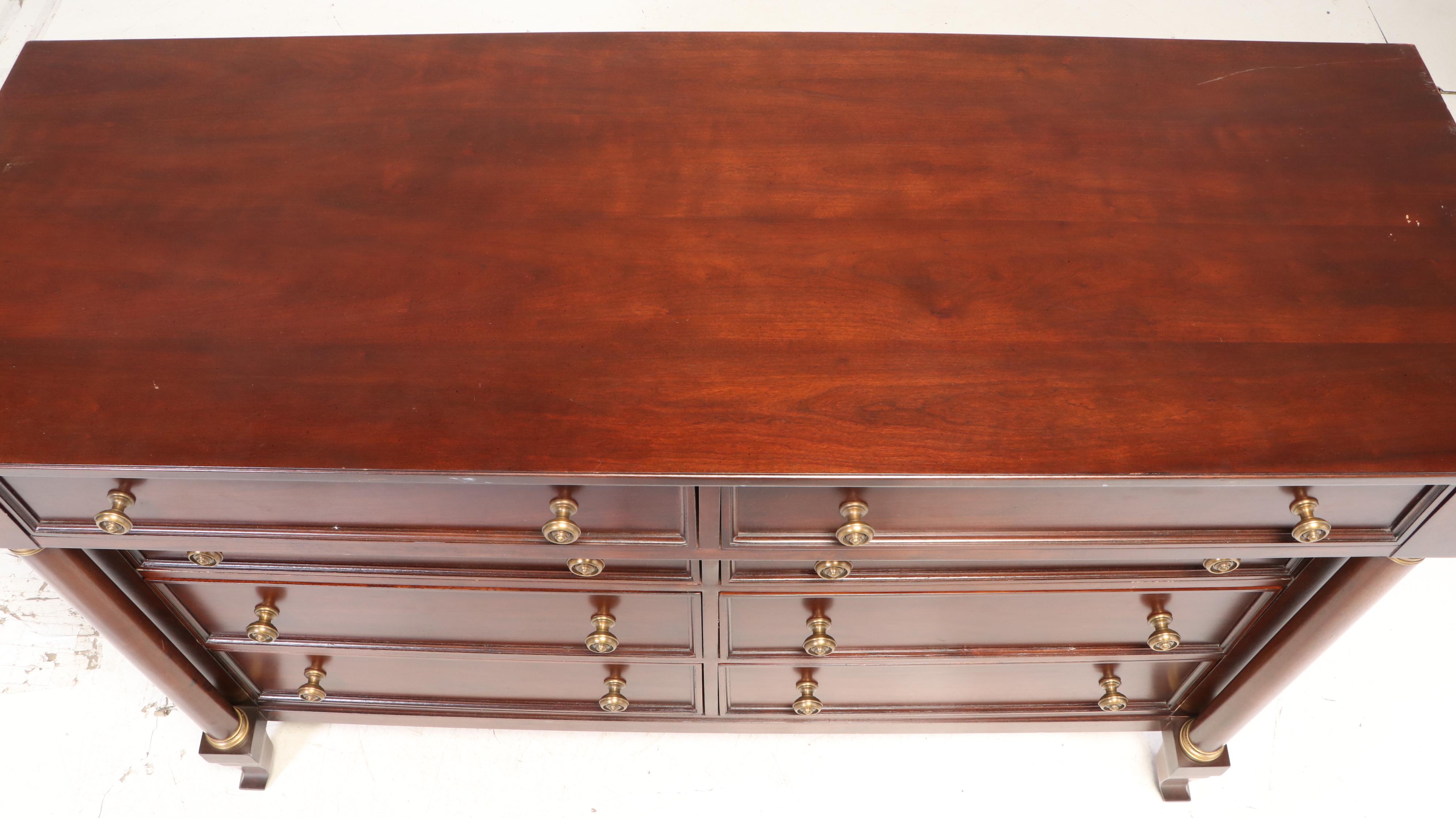 Martha Stewart by Bernhardt Empire Style Cherry Chest of Drawers