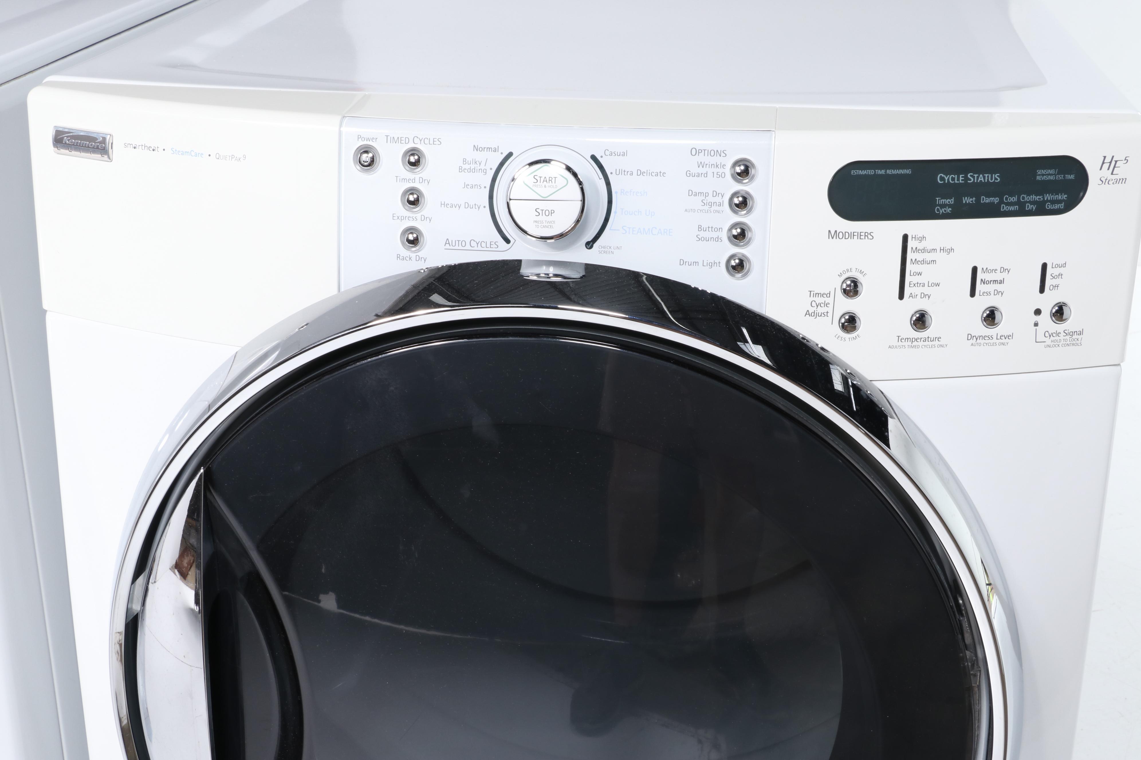 Kenmore Elite HE5 Steam Electric Washer and Dryer Set
