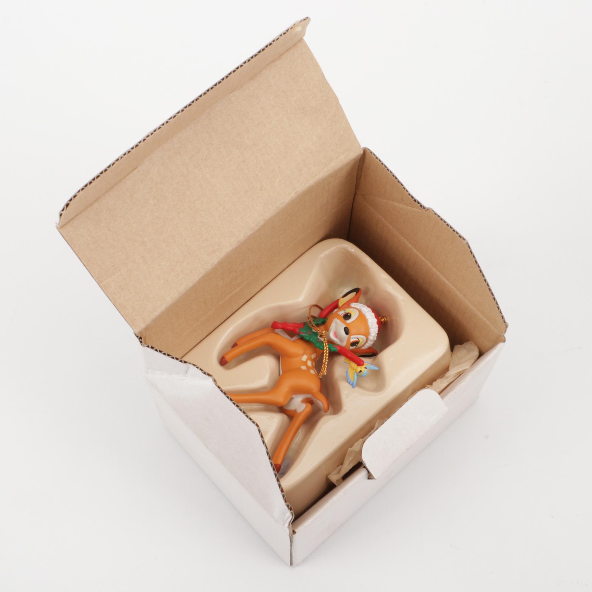 Walt Disney "Mickey Mouse", "Bambi", "Peter Pan" and Other Character Ornaments