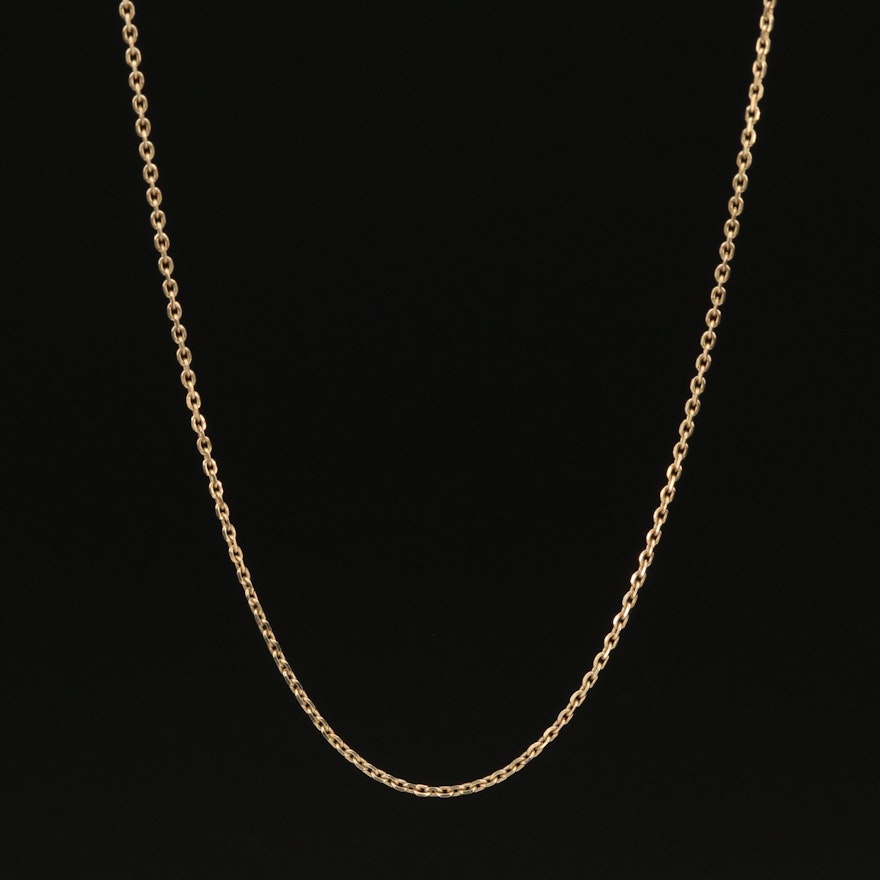 14K Cable Necklace