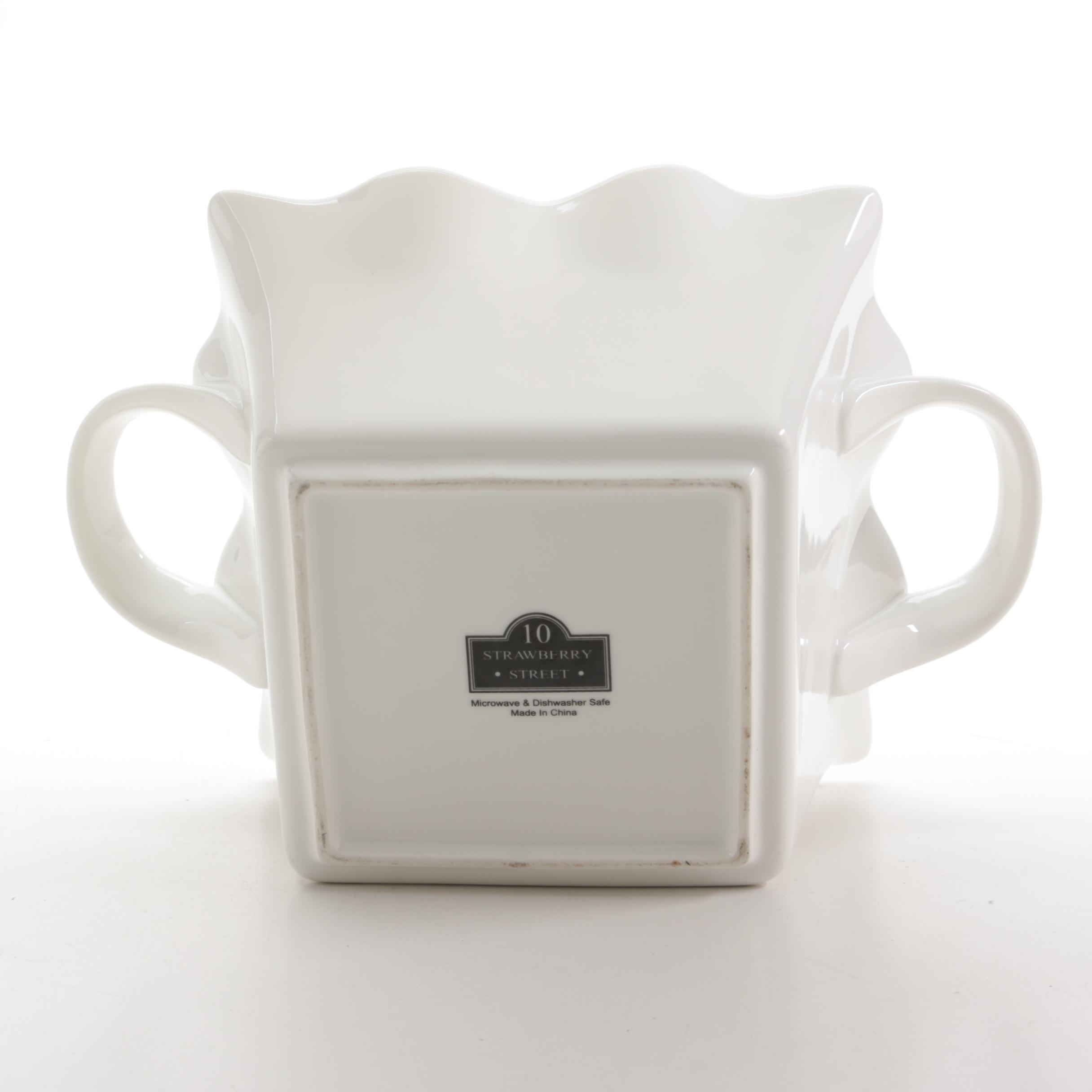 Morgan & Finch Dolomite Serving Bowl with Other Ceramic Tableware