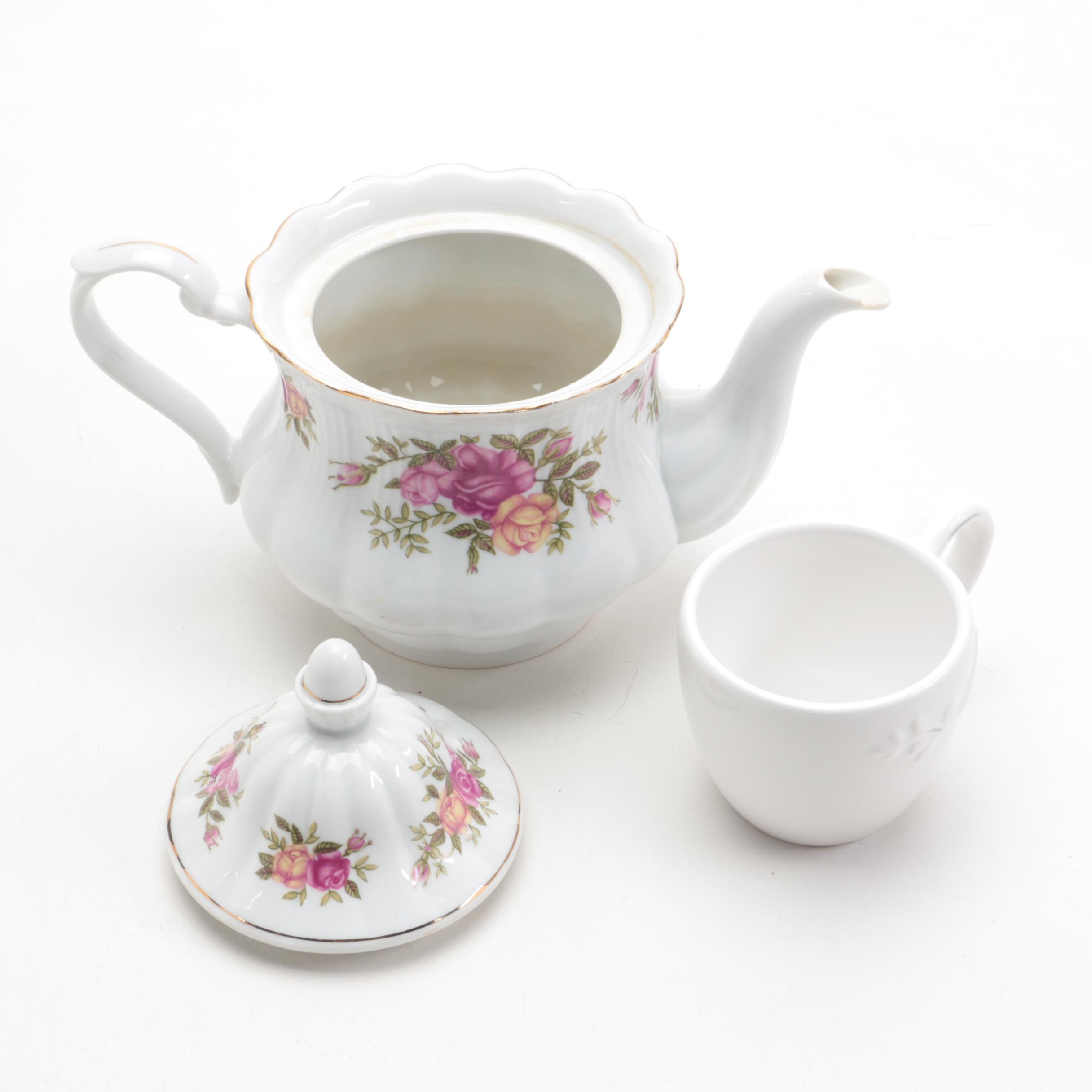 Morgan & Finch Dolomite Serving Bowl with Other Ceramic Tableware