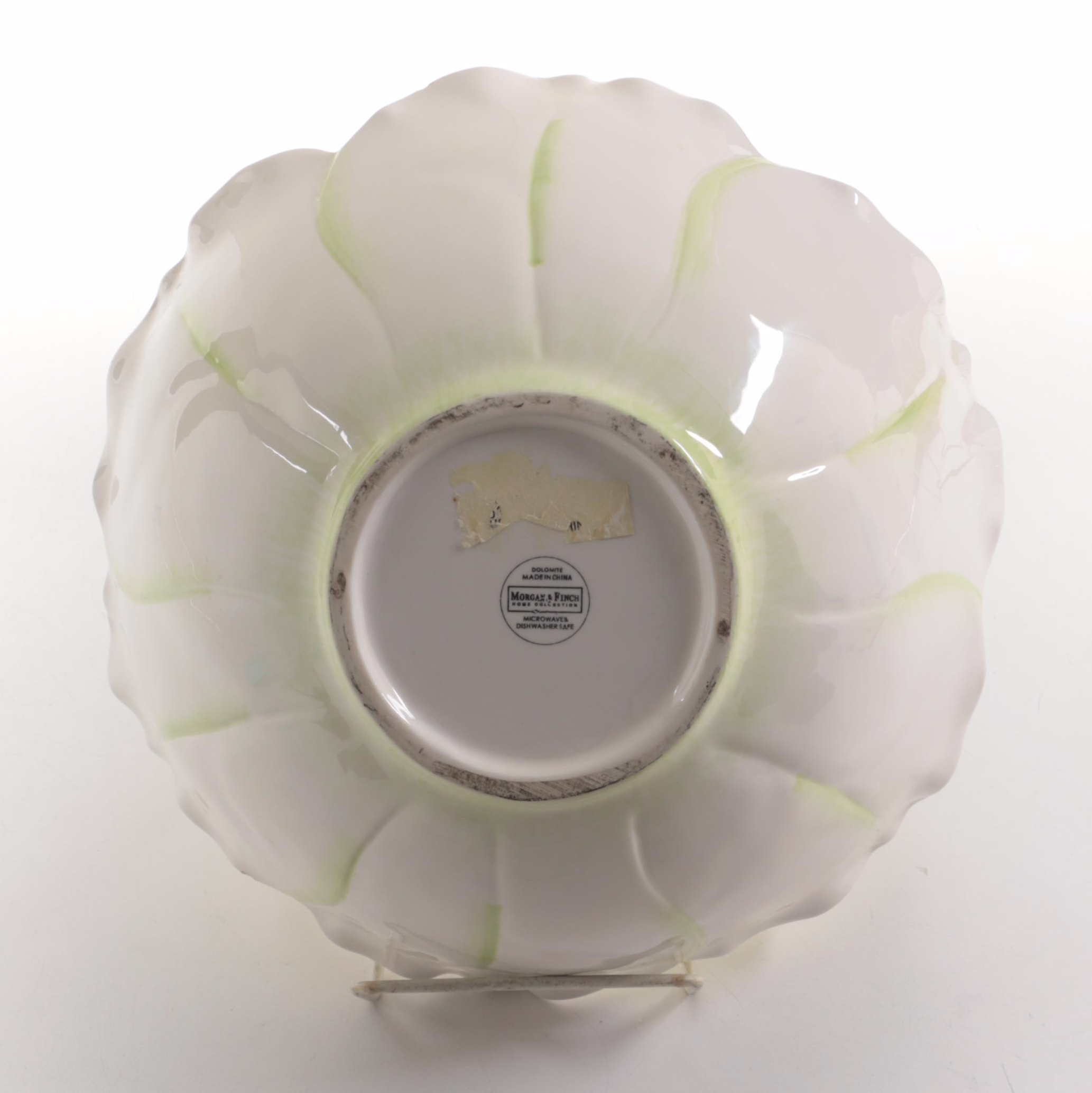 Morgan & Finch Dolomite Serving Bowl with Other Ceramic Tableware