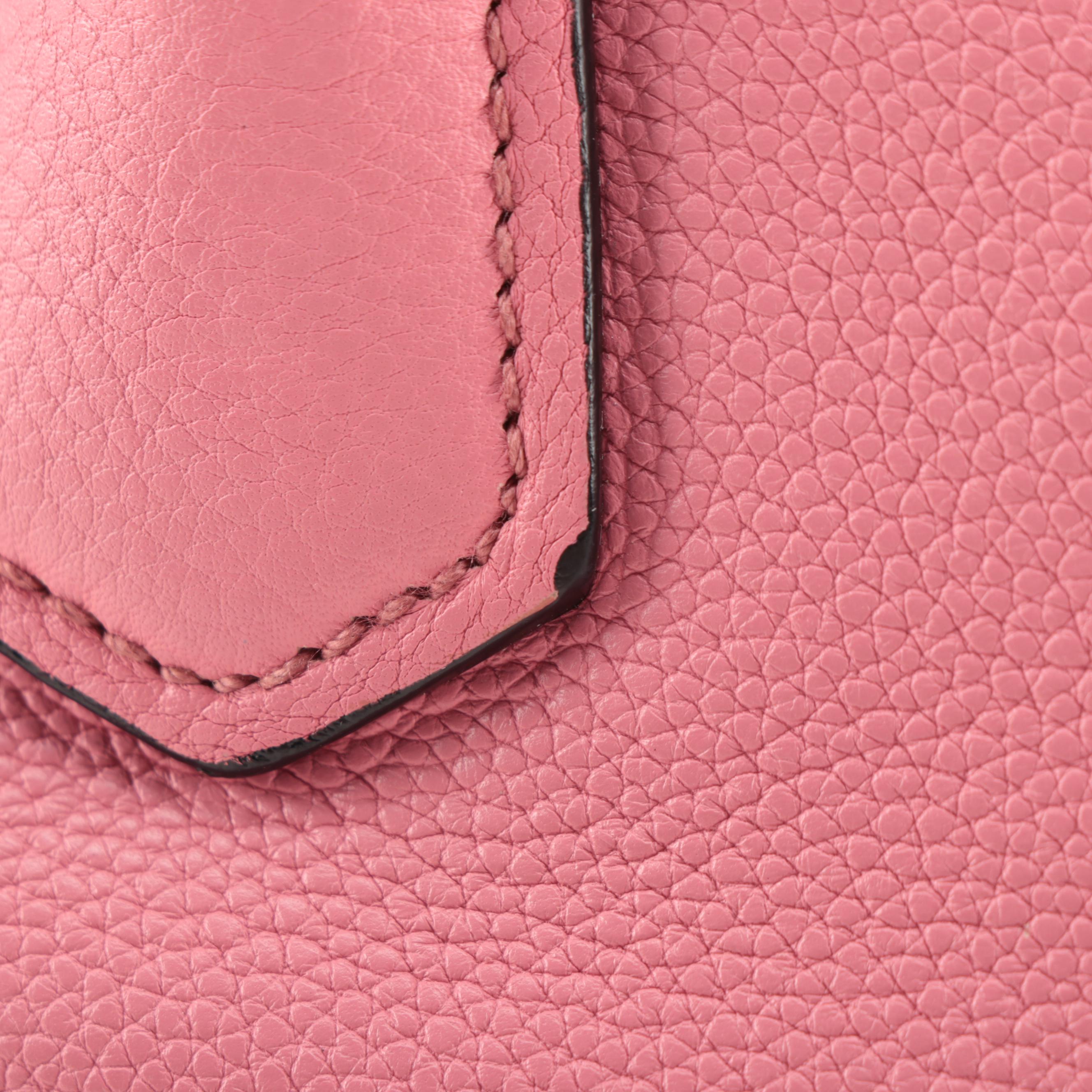 Prada Pink Vitello Daino Leather Two-Way Shoulder Bag