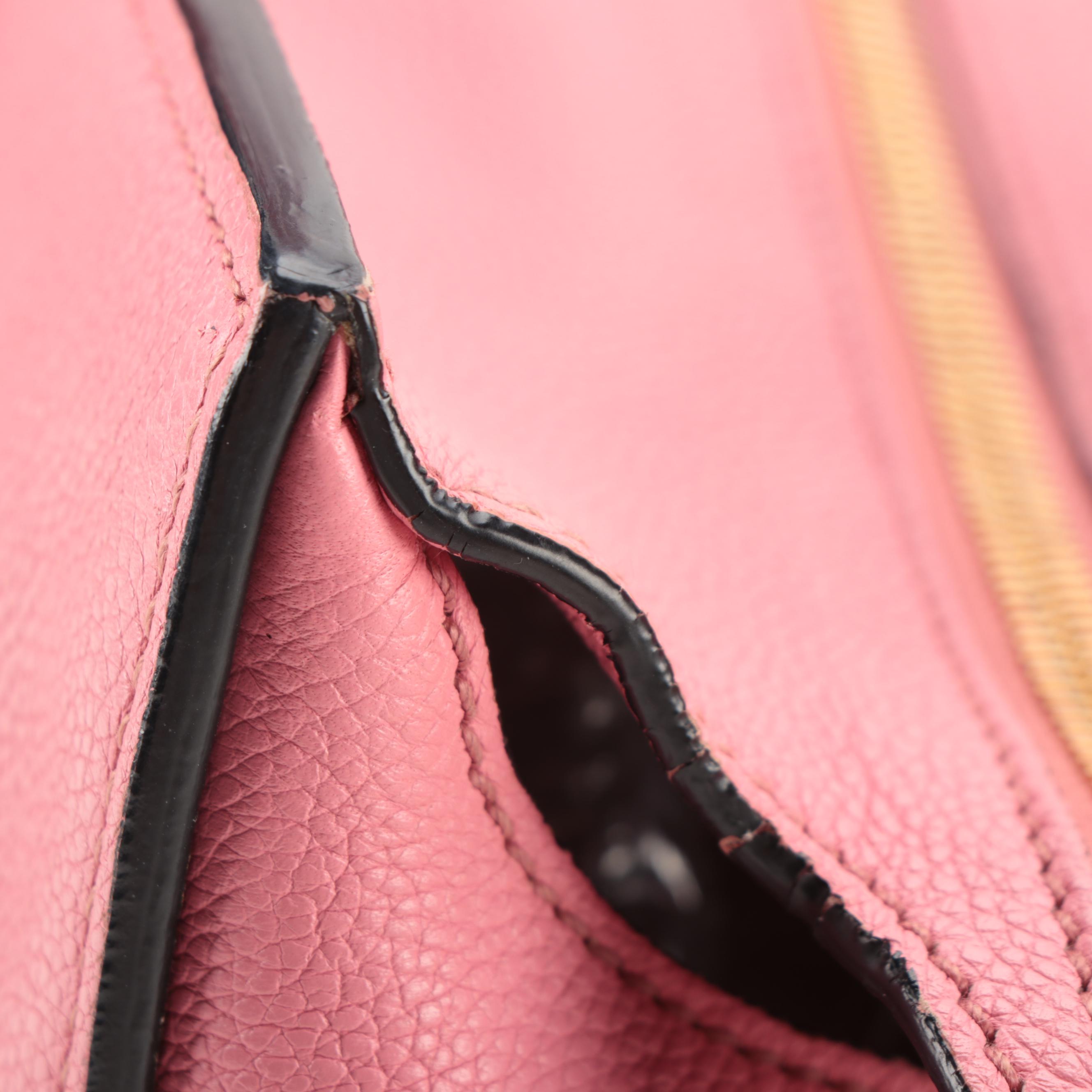 Prada Pink Vitello Daino Leather Two-Way Shoulder Bag