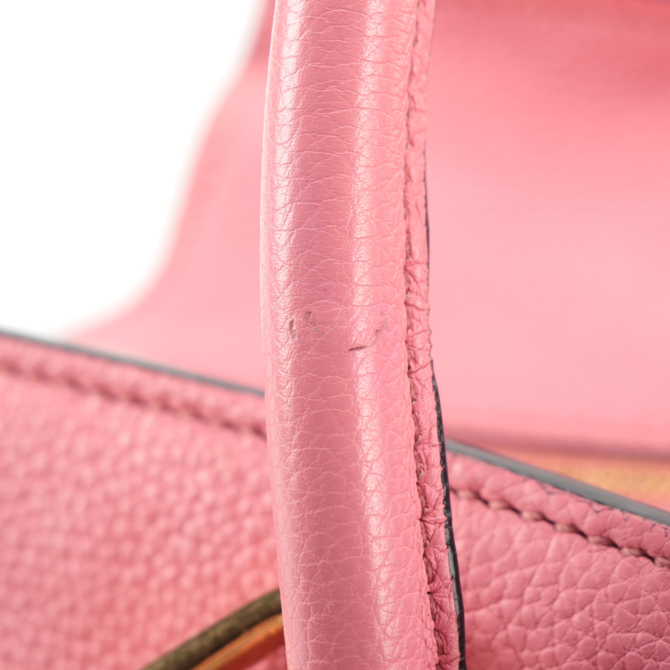 Prada Pink Vitello Daino Leather Two-Way Shoulder Bag